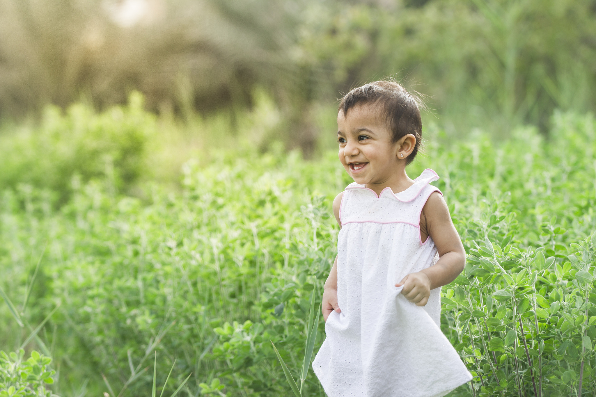 Canon EF 70-200mm F2.8L IS II USM sample photo. Fatima in the garden photography