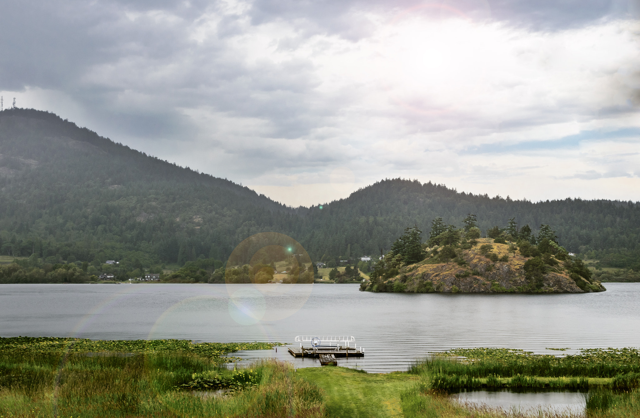 Sigma 24-70mm F2.8 EX DG HSM sample photo. Storm on campbell lake photography