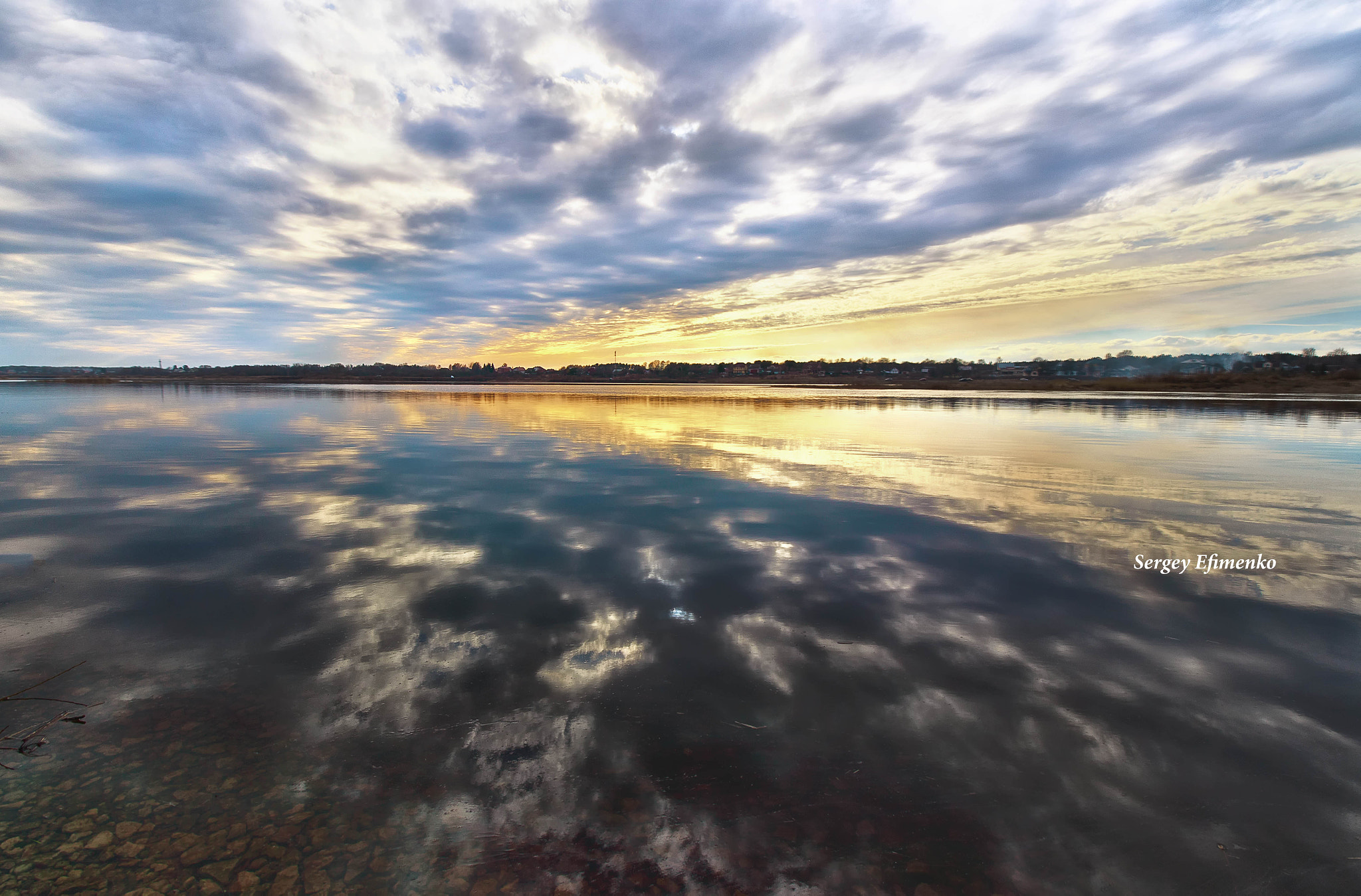 Canon EF-S 10-18mm F4.5–5.6 IS STM sample photo. Sunset on the velikaya river photography