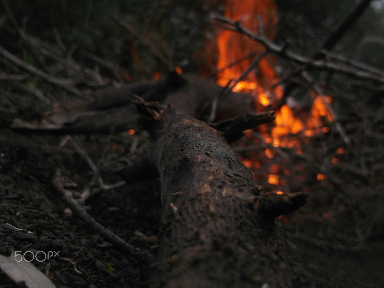 Fujifilm FinePix JV500 sample photo. Hot fire photography