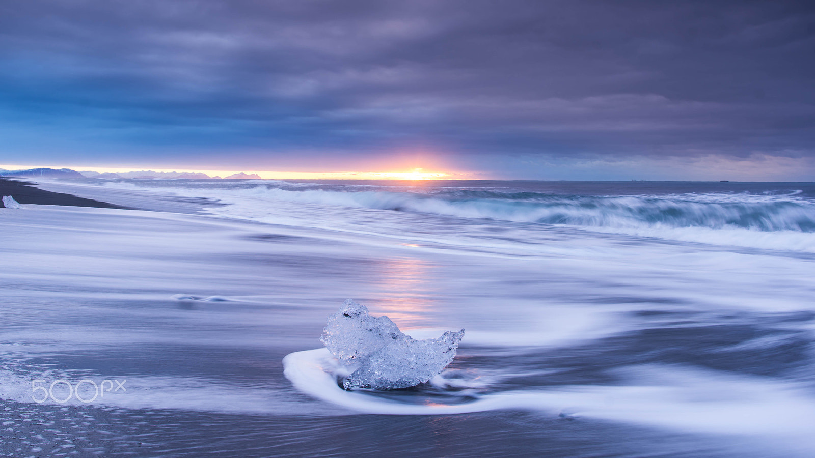 Sony a7R + Canon EF 24mm F1.4L II USM sample photo. -1"c sunrise in iceland photography
