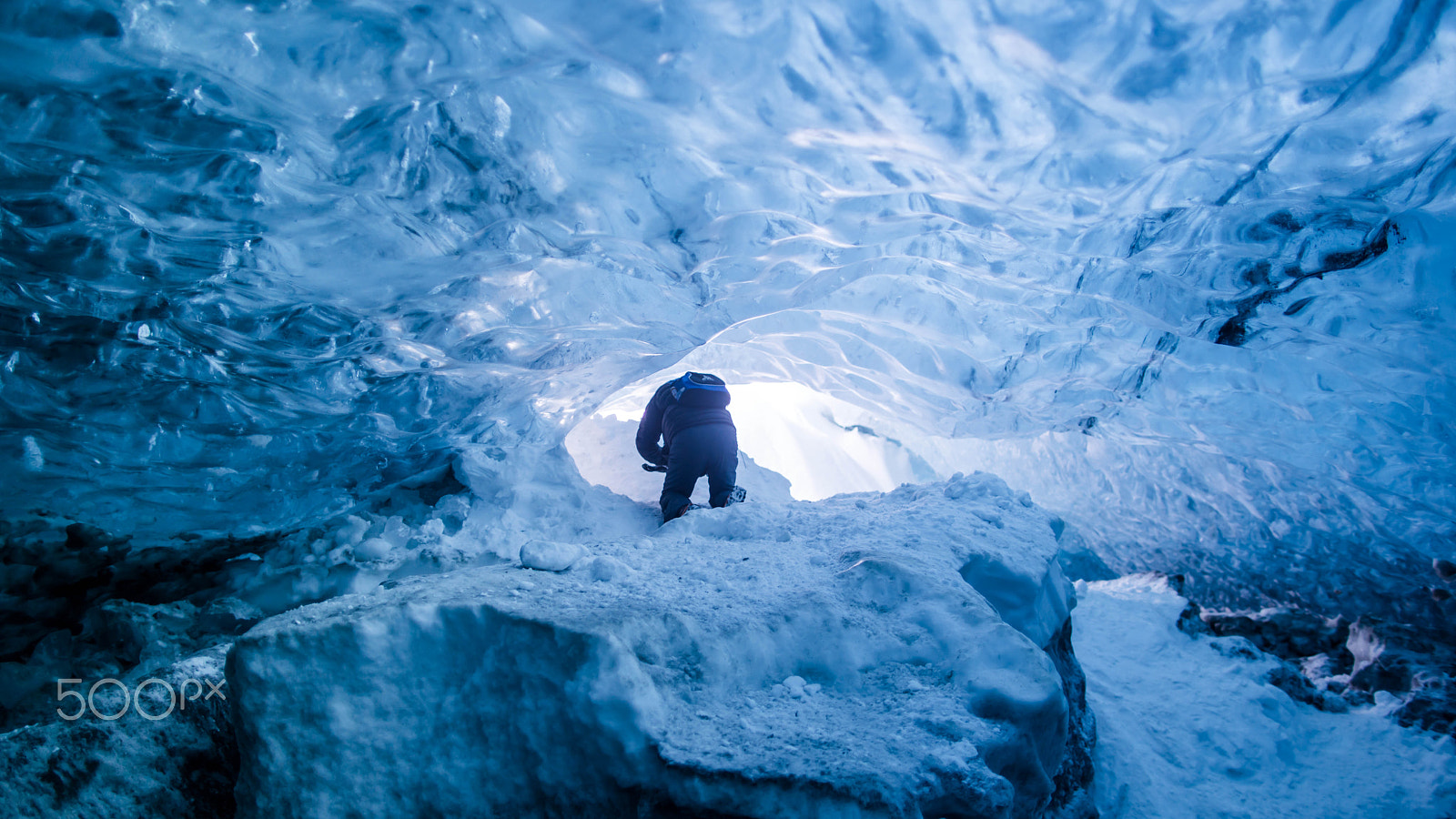 Sony a7R + Canon EF 24mm F1.4L II USM sample photo. Ice cave photography