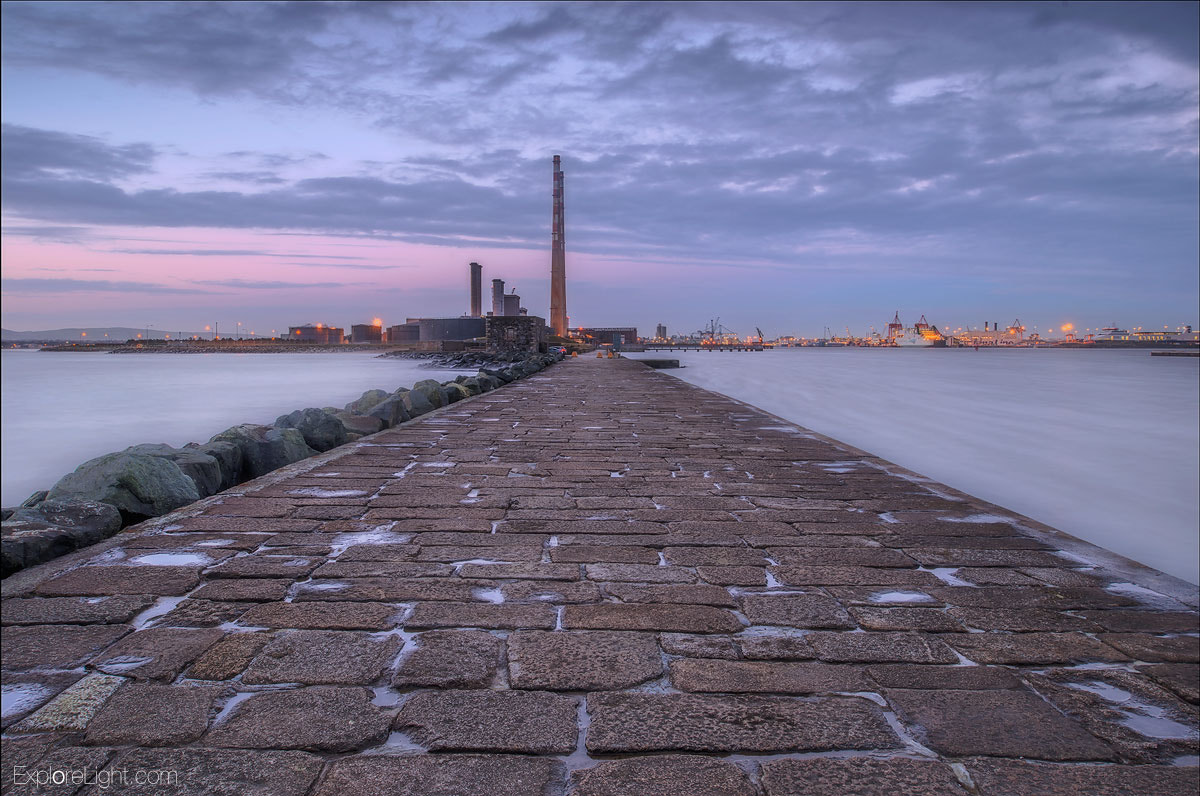 Nikon D800E + Nikon PC-E Nikkor 24mm F3.5D ED Tilt-Shift sample photo. Dublin icon - poolbeg photography