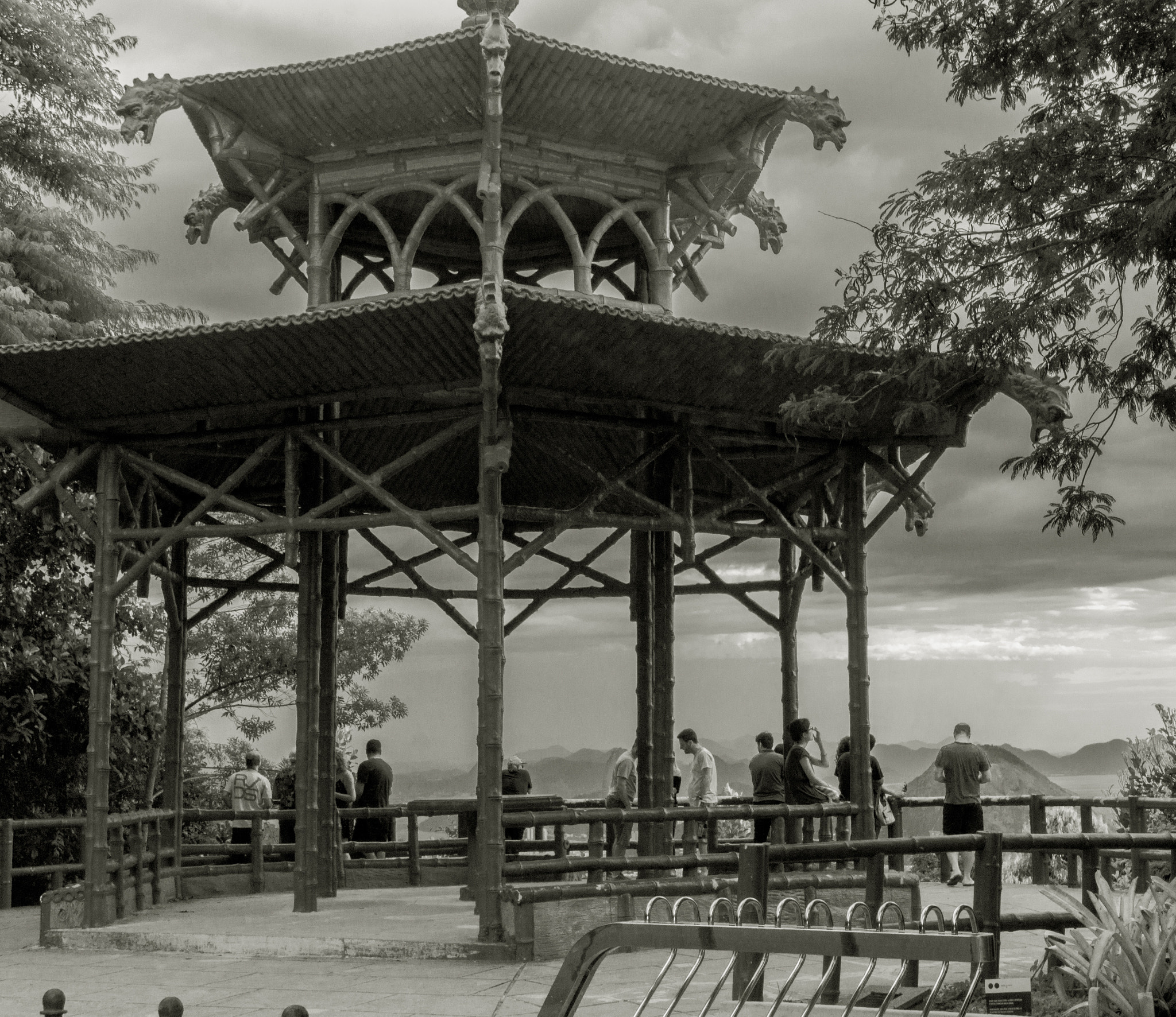 Sony E 18-200mm F3.5-6.3 OSS LE sample photo. This is an amazing and old kiosk, perfectly symmet ... photography