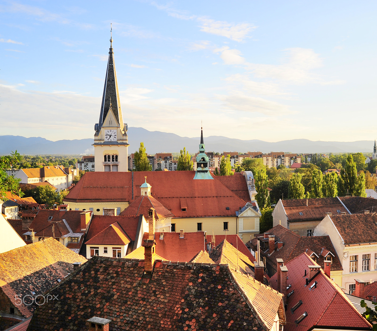 AF Zoom-Nikkor 28-80mm f/3.3-5.6G sample photo. Ljubljana skyline photography