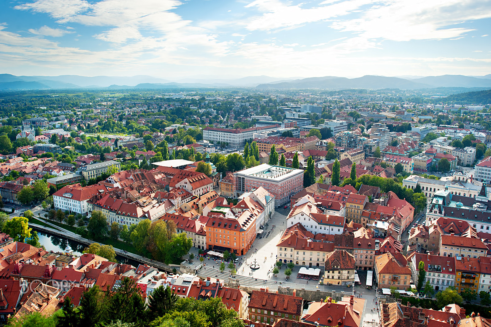 AF Zoom-Nikkor 28-80mm f/3.3-5.6G sample photo. Ljubljana cityscape photography