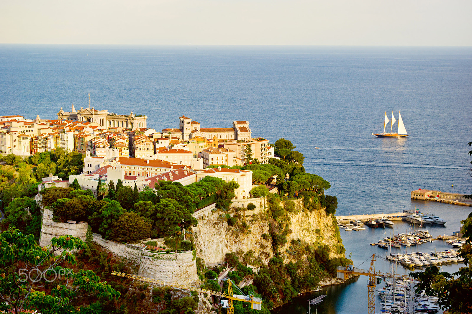 AF Zoom-Nikkor 28-80mm f/3.3-5.6G sample photo. Sailing yachts in bay of monaco photography