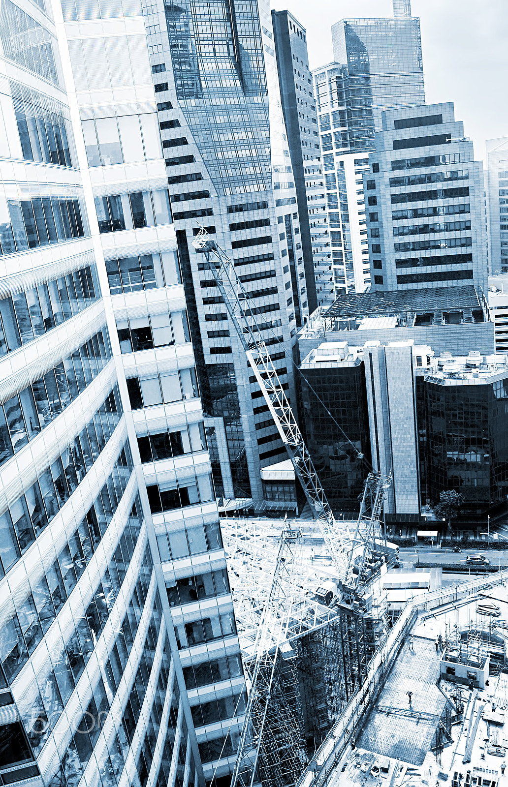 AF Zoom-Nikkor 28-80mm f/3.3-5.6G sample photo. Singapore construction photography