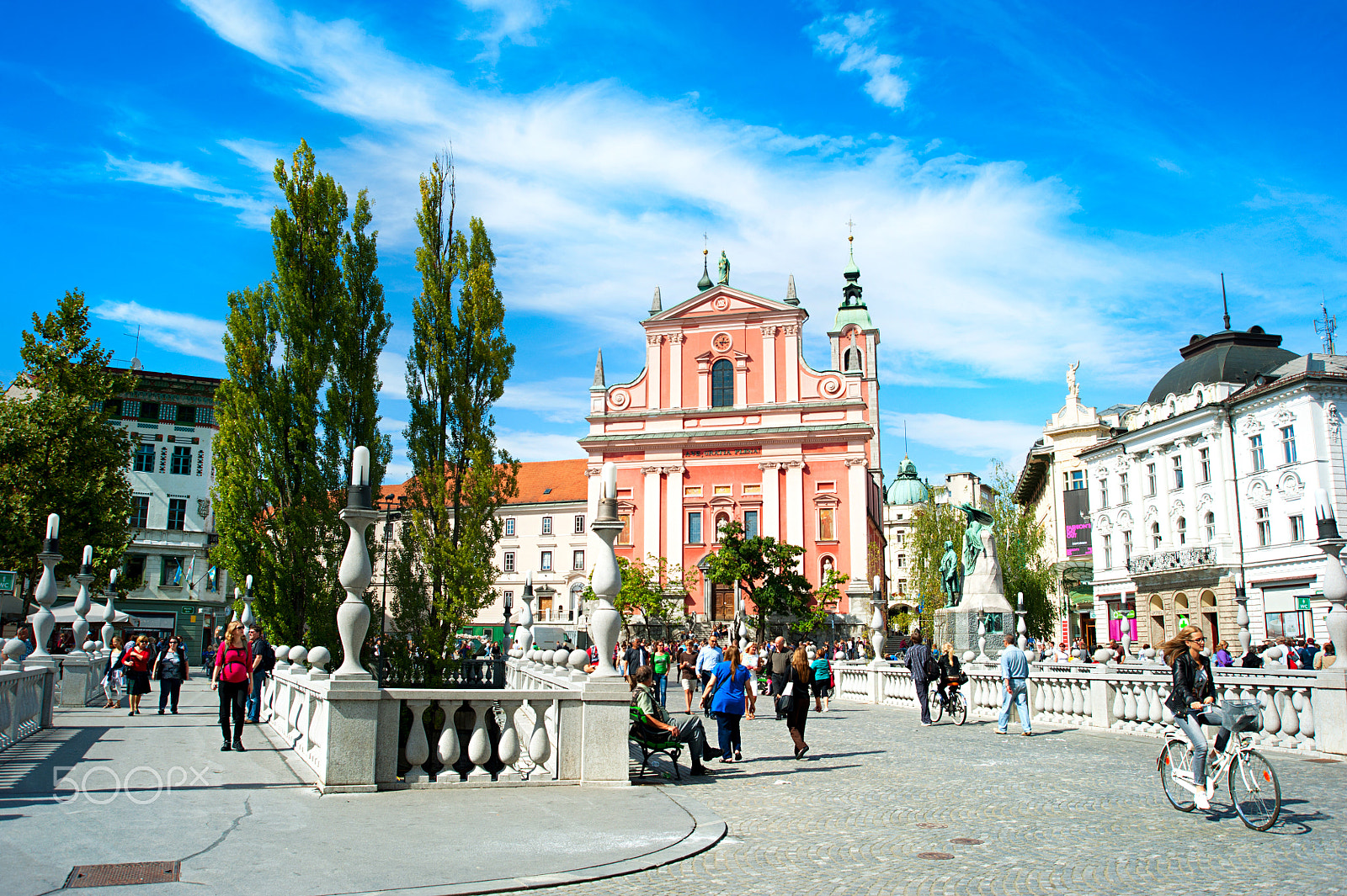 AF Zoom-Nikkor 28-80mm f/3.3-5.6G sample photo. Ljubljana preseren square photography