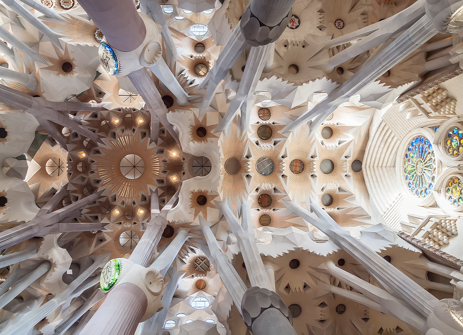 Olympus E-620 (EVOLT E-620) + OLYMPUS 14-42mm Lens sample photo. Sagrada familia dome photography