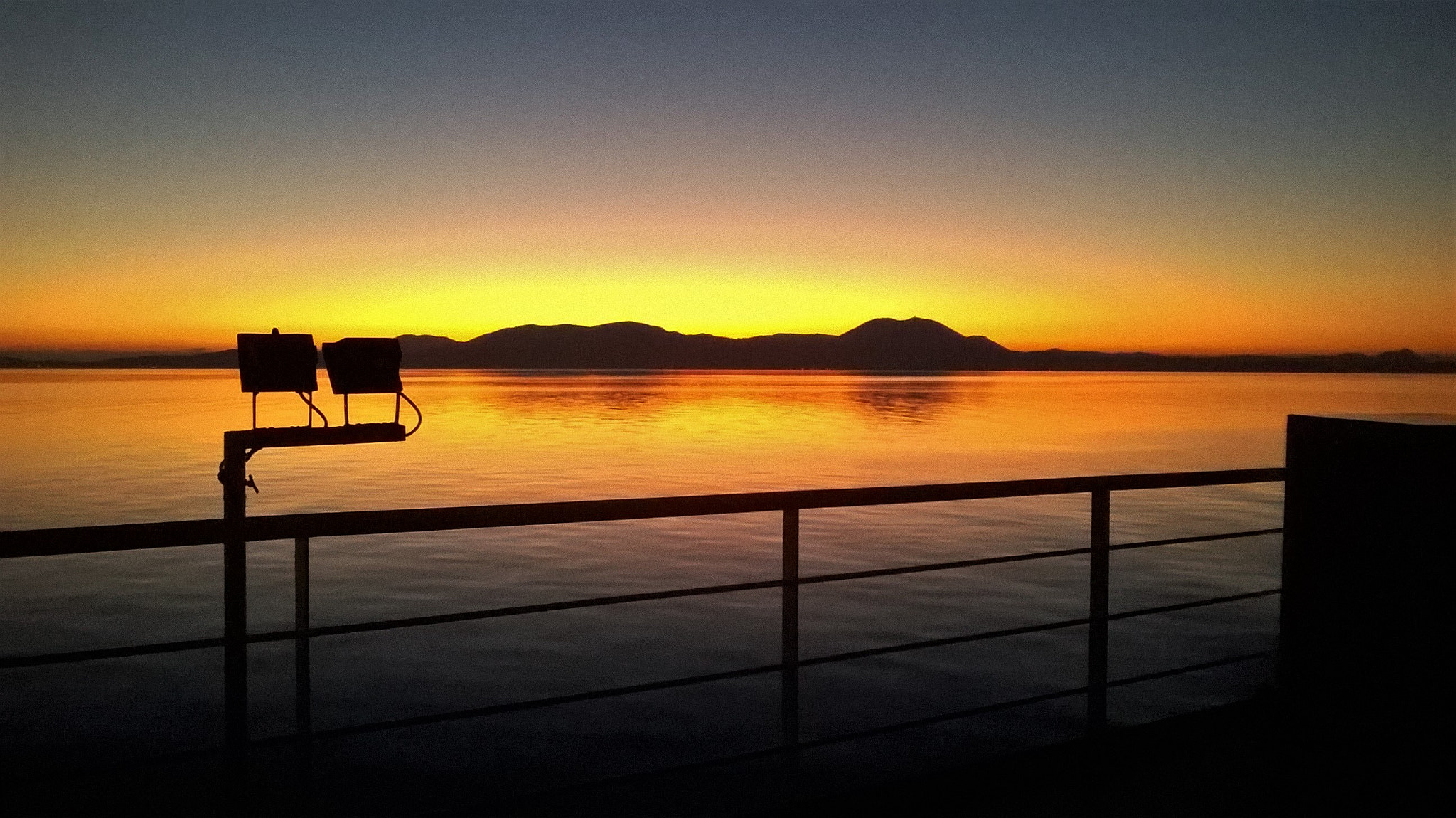 Nokia Lumia 635 sample photo. Ferry sunset photography