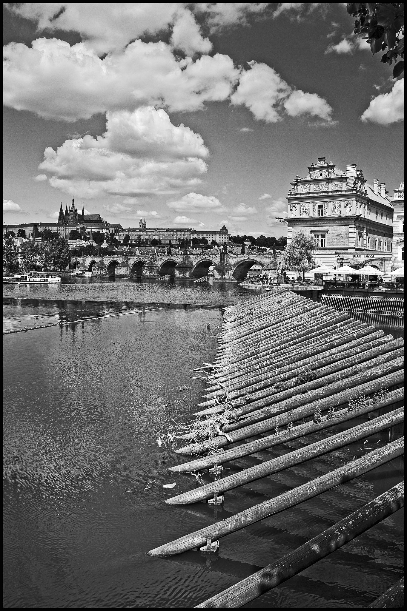 Nikon Df sample photo. Vltava river and charles bridge, prague photography