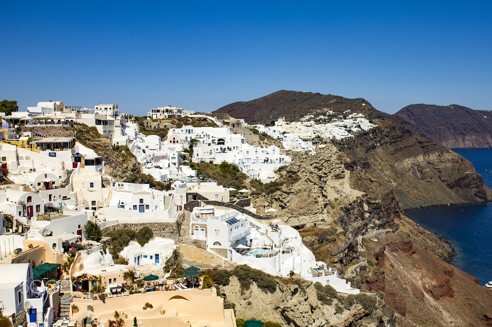 Canon EOS 60D + Canon EF 24mm F2.8 IS USM sample photo. Santorini - the village of fira photography