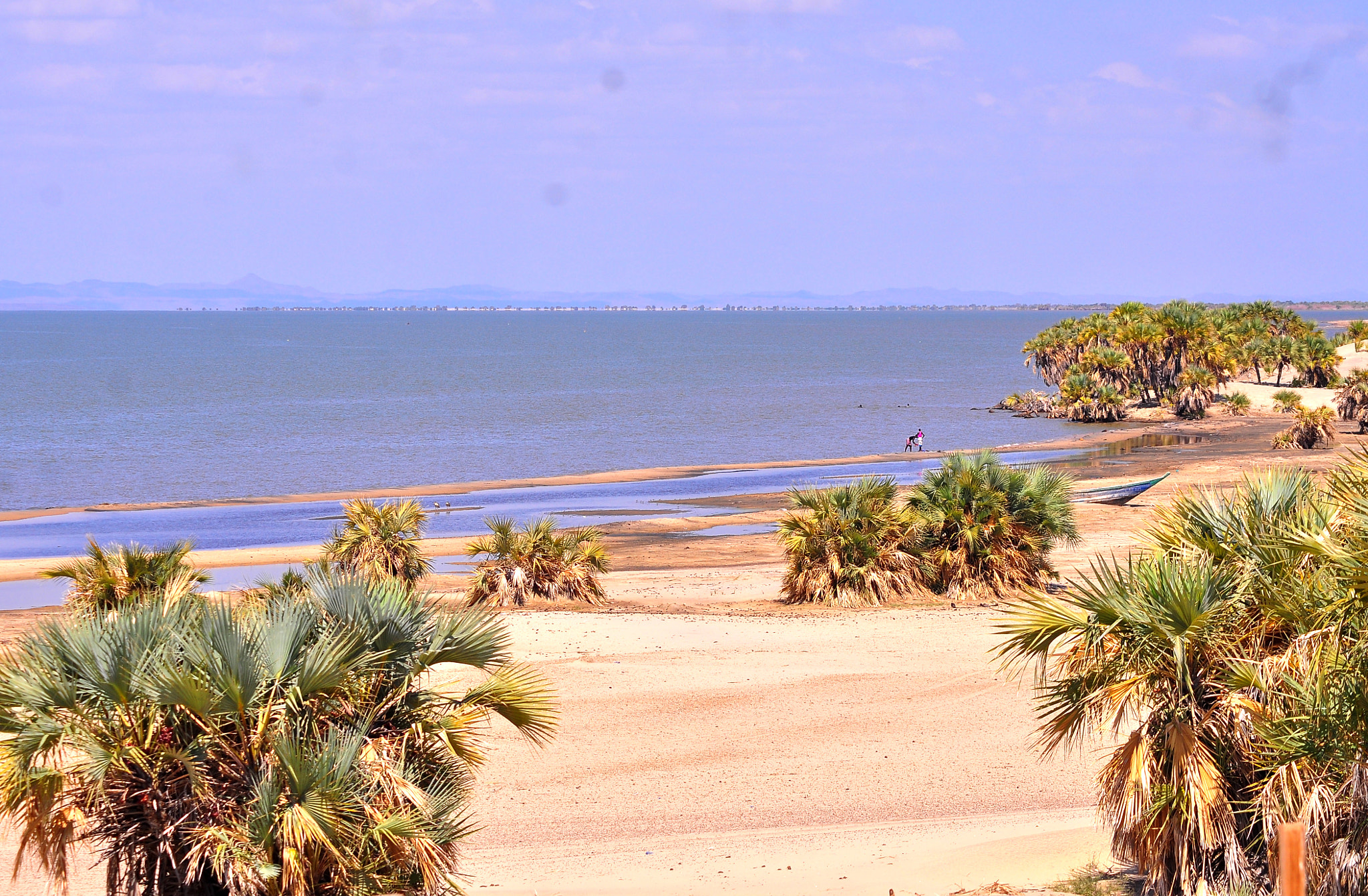 AF Zoom-Nikkor 70-300mm f/4-5.6D ED sample photo. Lush shores of lake turkana photography