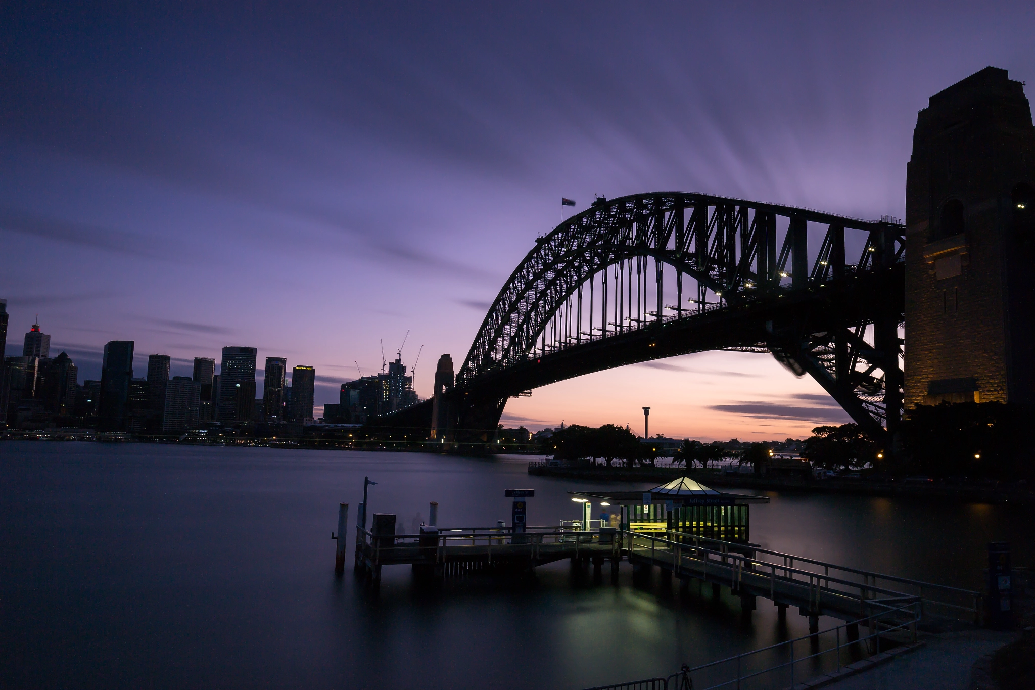 Canon EOS 700D (EOS Rebel T5i / EOS Kiss X7i) + Canon EF 16-35mm F4L IS USM sample photo. Sydney harbour bridge sunset photography