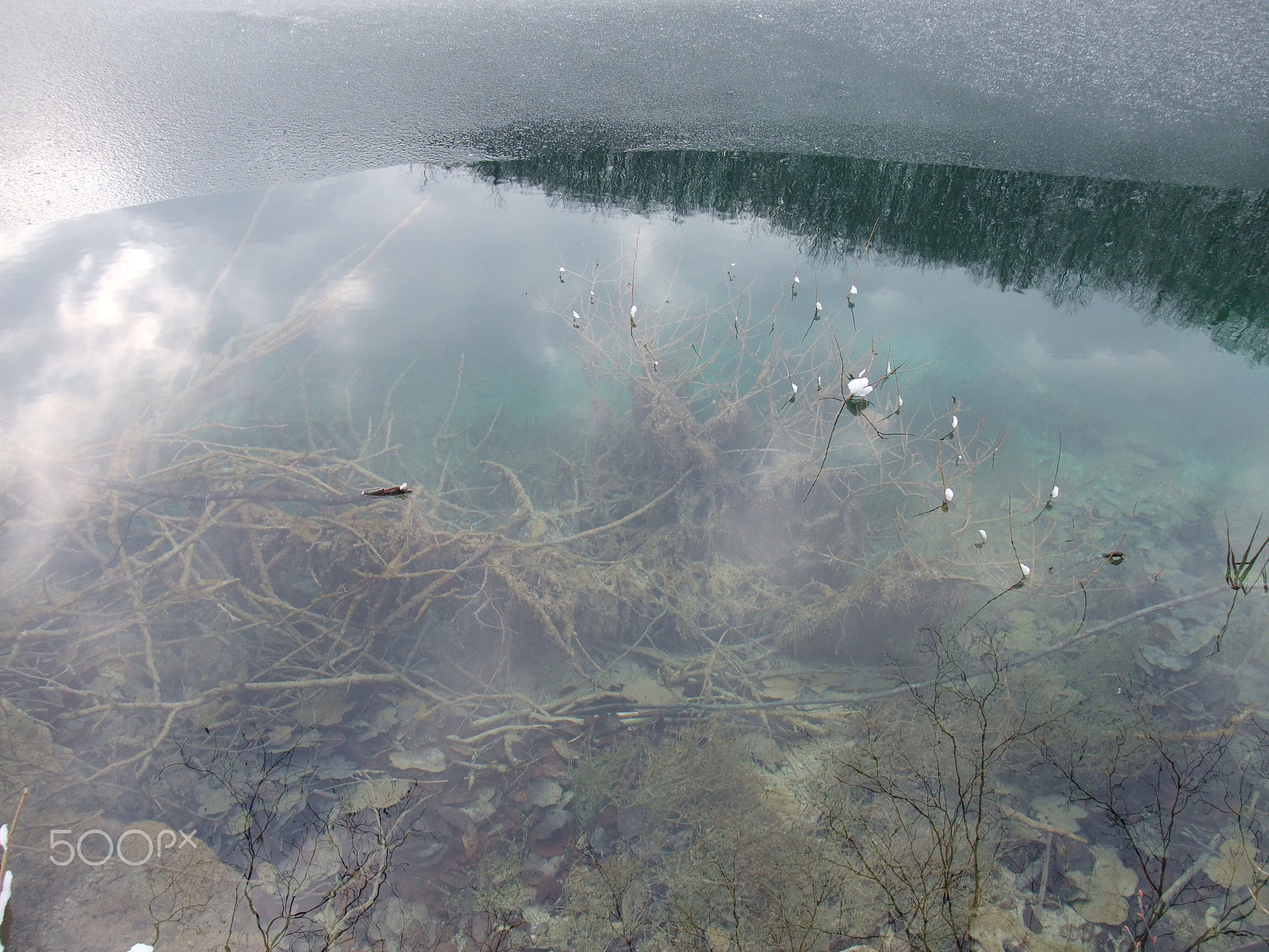 Fujifilm FinePix F200EXR sample photo. Plitvice in the winter, croatia photography