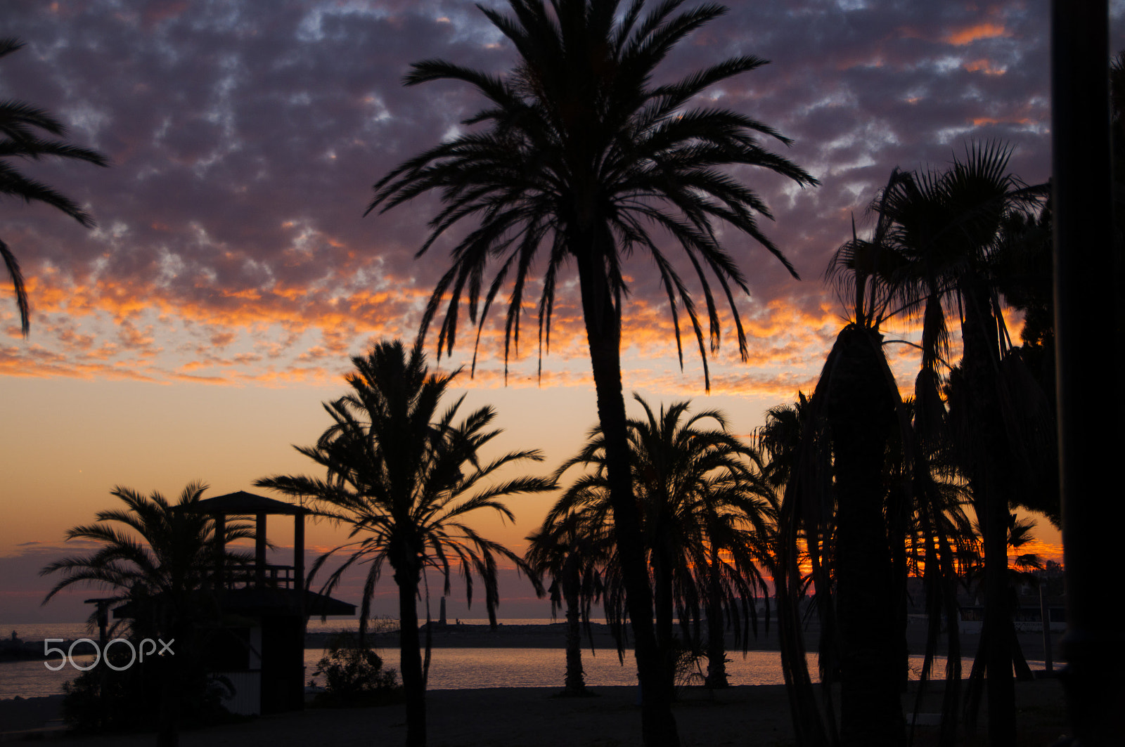 Nikon D5000 + Sigma 18-250mm F3.5-6.3 DC OS HSM sample photo. Marbella's sunset photography