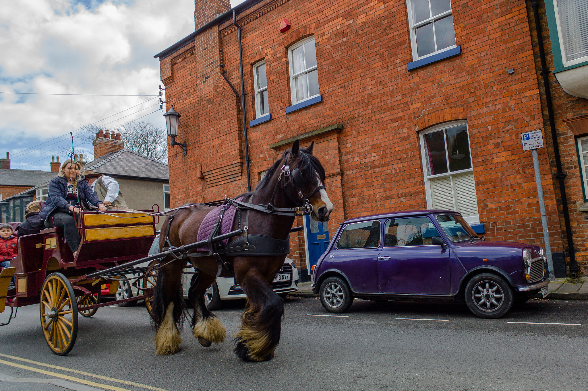 Elmarit-M 21mm f/2.8 sample photo. Mini car, horses,lincolnshire,uk , jaimanuel freire photography