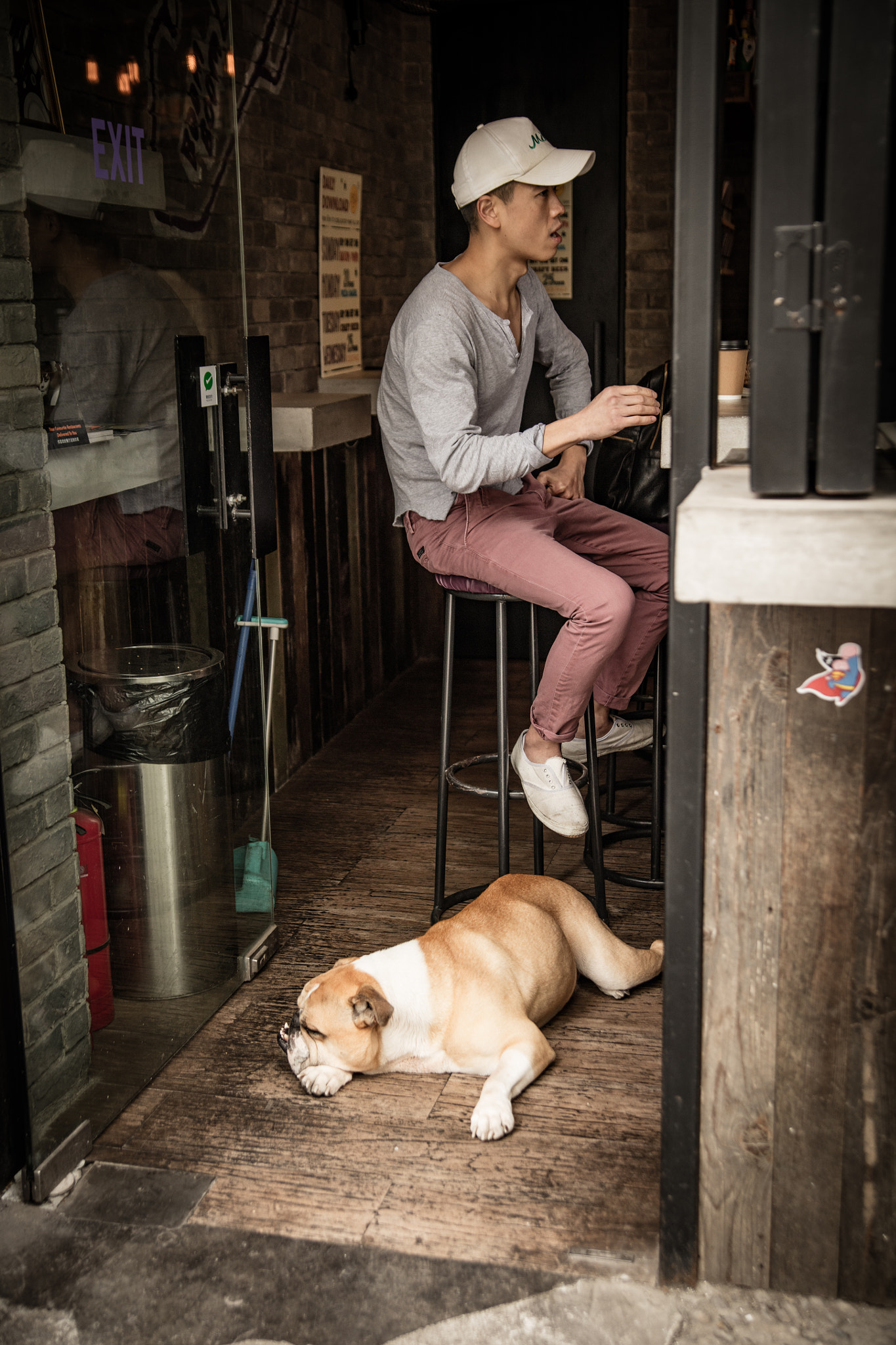 Canon EOS 5DS sample photo. Man with his dog photography