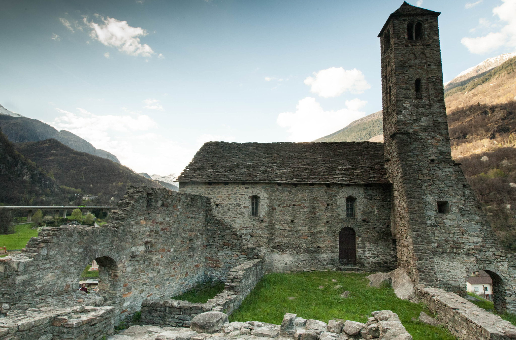 Canon EOS-1D Mark III sample photo. Ruins of st maria del castello in giornico photography