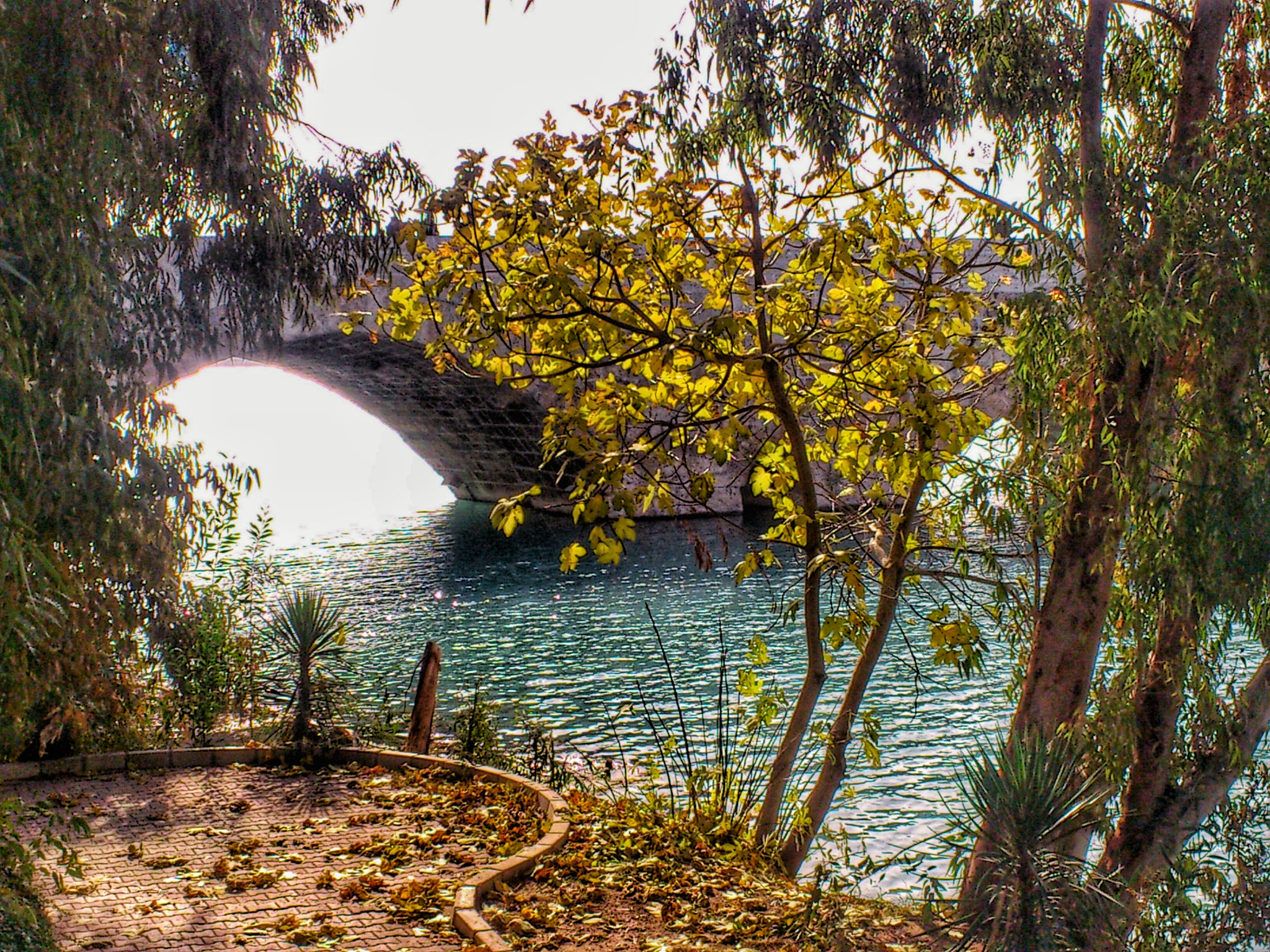 Sony Ericsson Xperia ray sample photo. Seyhan river, stone bridge photography