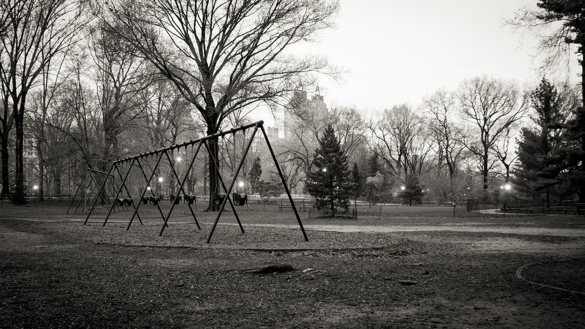 Sigma 10-20mm F3.5 EX DC HSM sample photo. Central park's swings photography