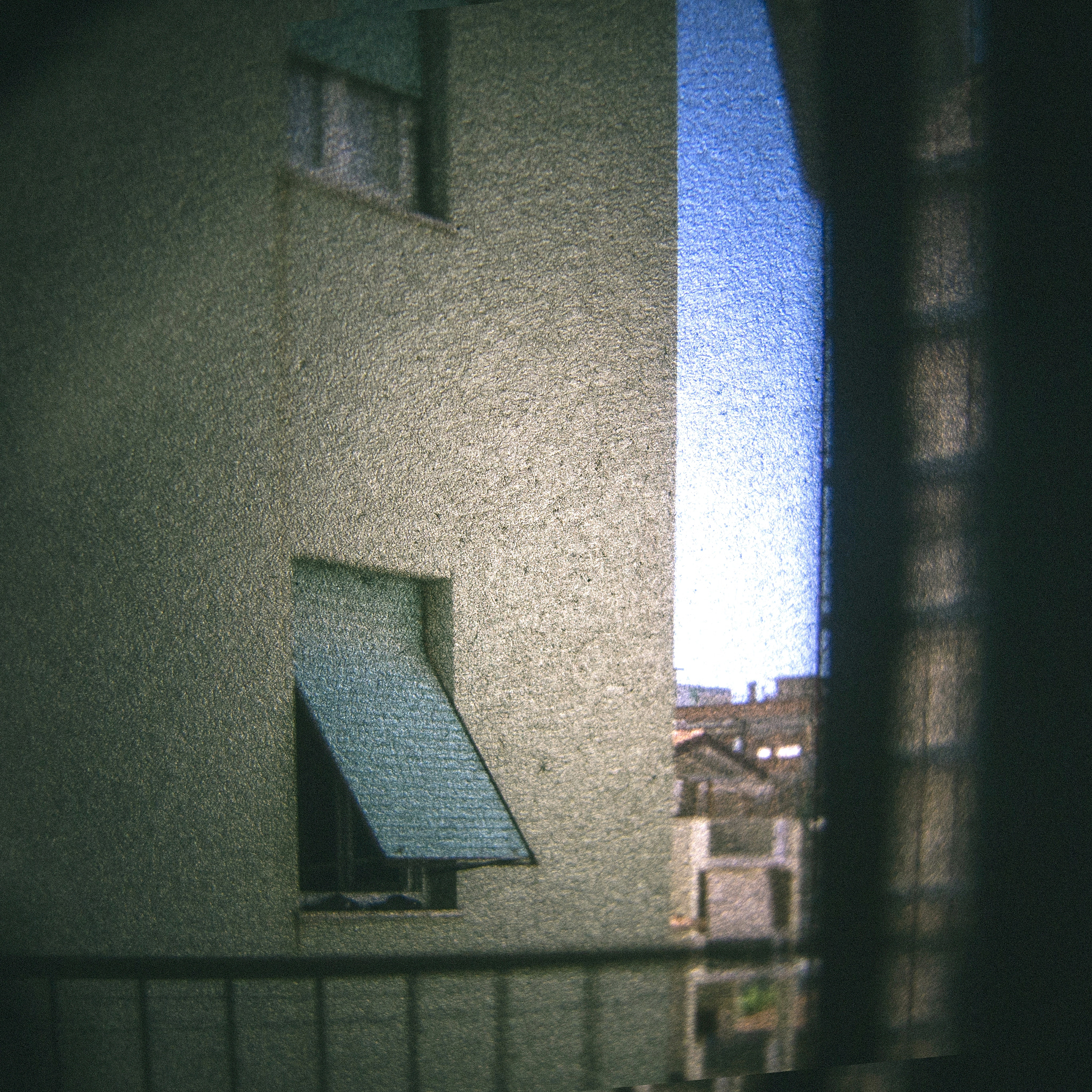 window trough a ground glass