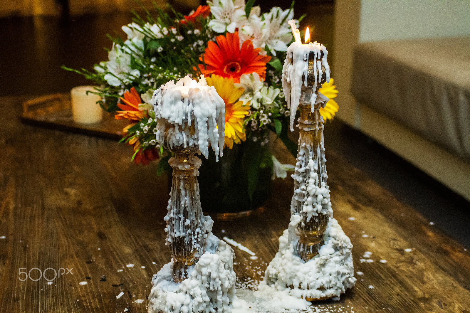 Canon EF 28-90mm f/4-5.6 USM sample photo. Photo of old candles and flowers . photography