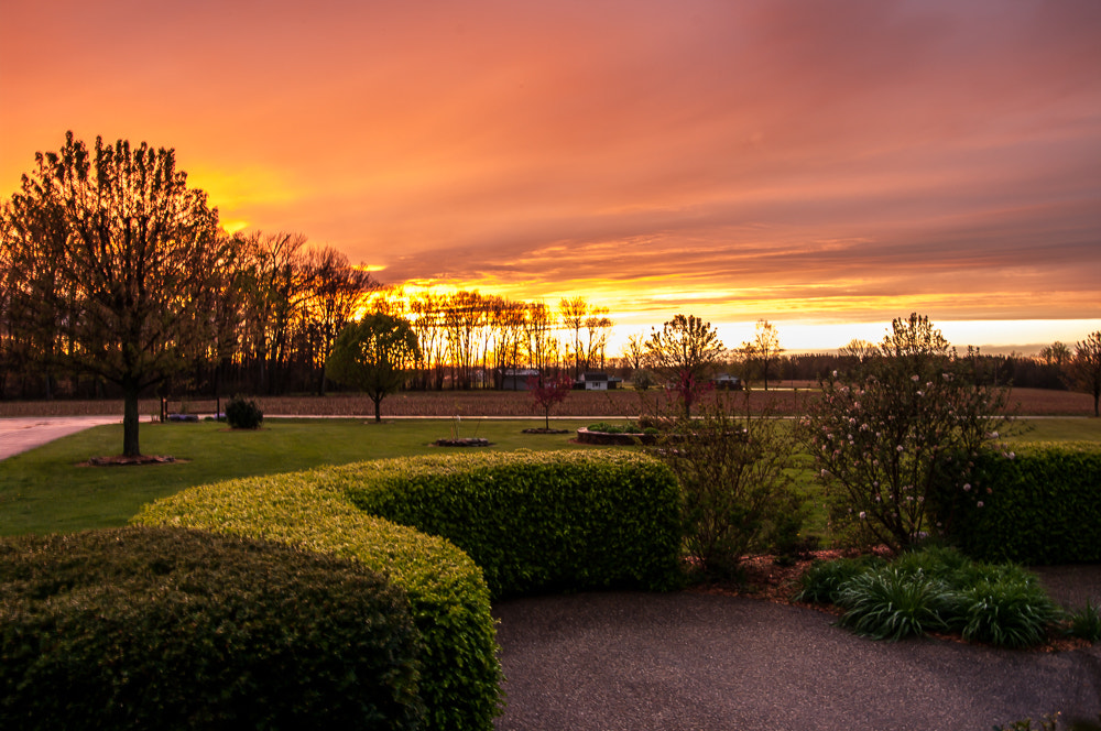 Pentax K20D sample photo. Sunset photography