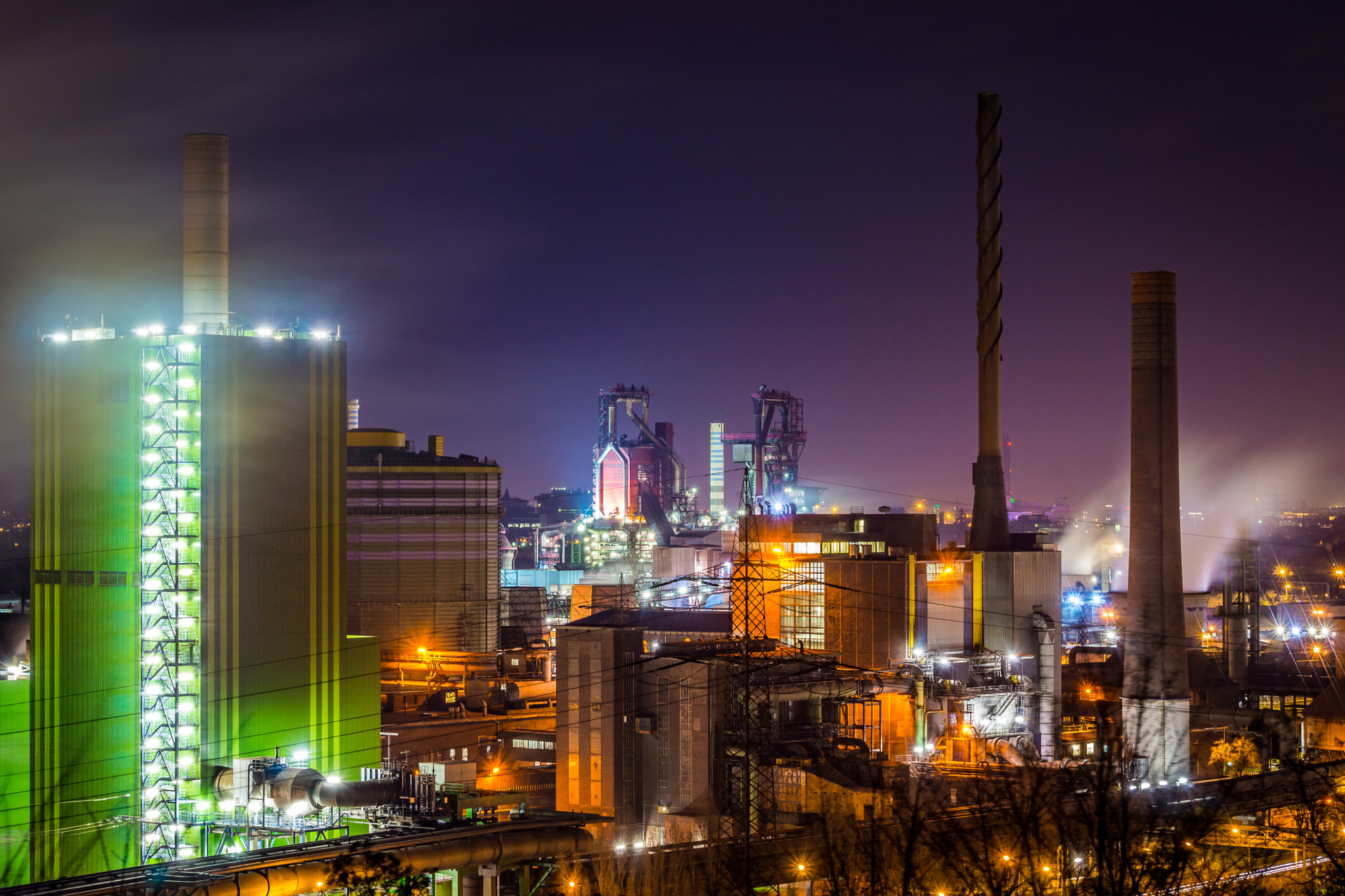 Sony DT 55-300mm F4.5-5.6 SAM sample photo. Schwelgern duisburg stahlwerk photography