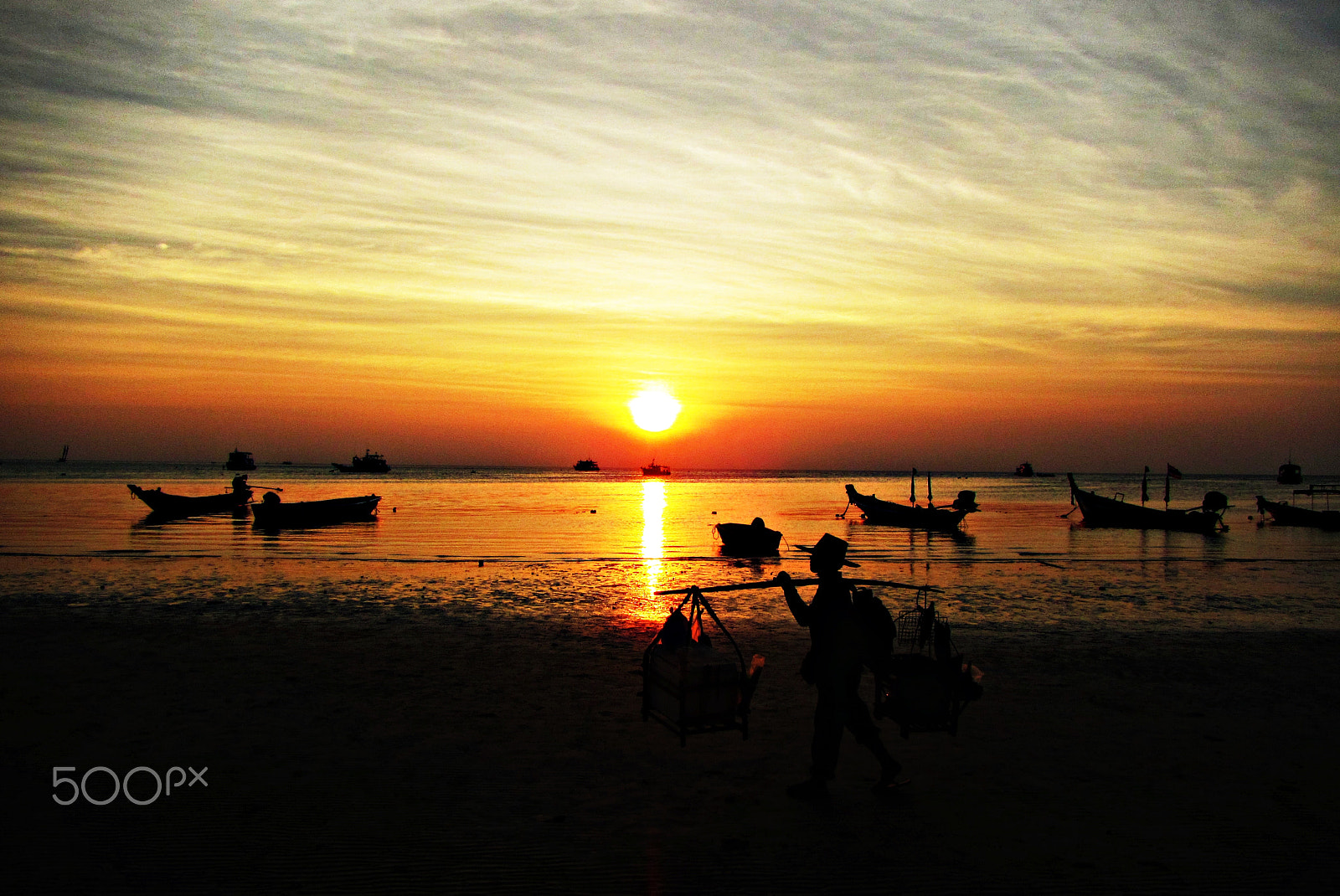 Canon PowerShot D20 sample photo. Sunset in koh tao, thailand photography