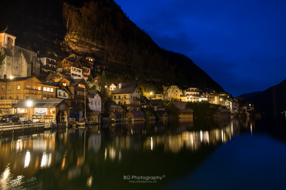 Sony a7 II + Canon EF 85mm F1.2L II USM sample photo. Hallstatt night. photography