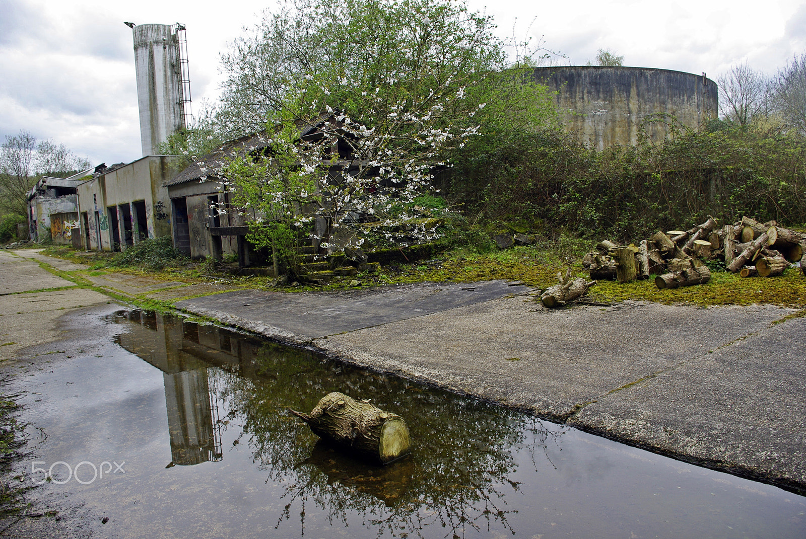 Pentax K-m (K2000) sample photo. Urbex normandy photography