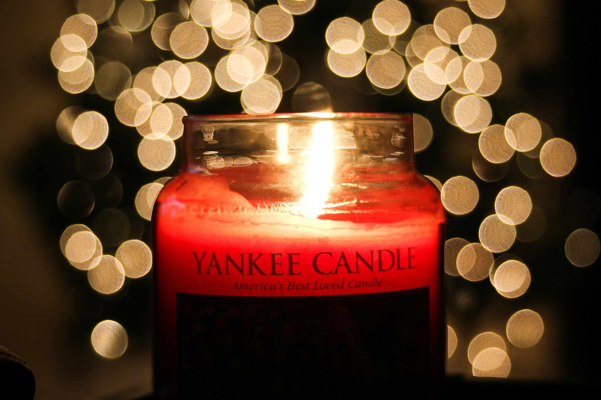 Canon EF 28-80mm f/2.8-4L sample photo. Shot of a candle in front of a christmas tree photography