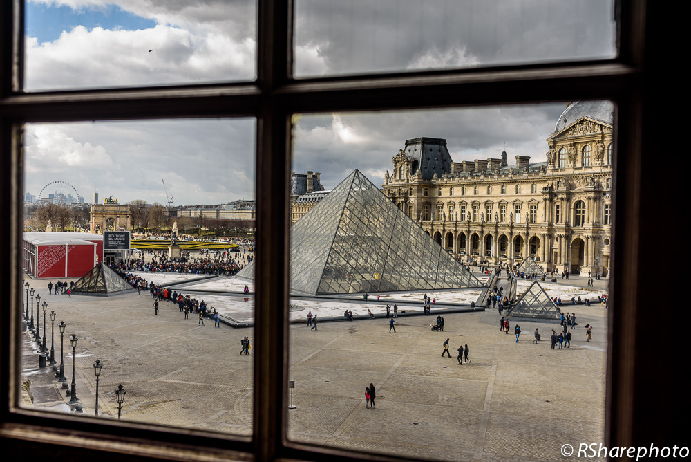 Nikon D750 + AF-S Nikkor 35mm f/1.8G sample photo. Framed pyramid photography