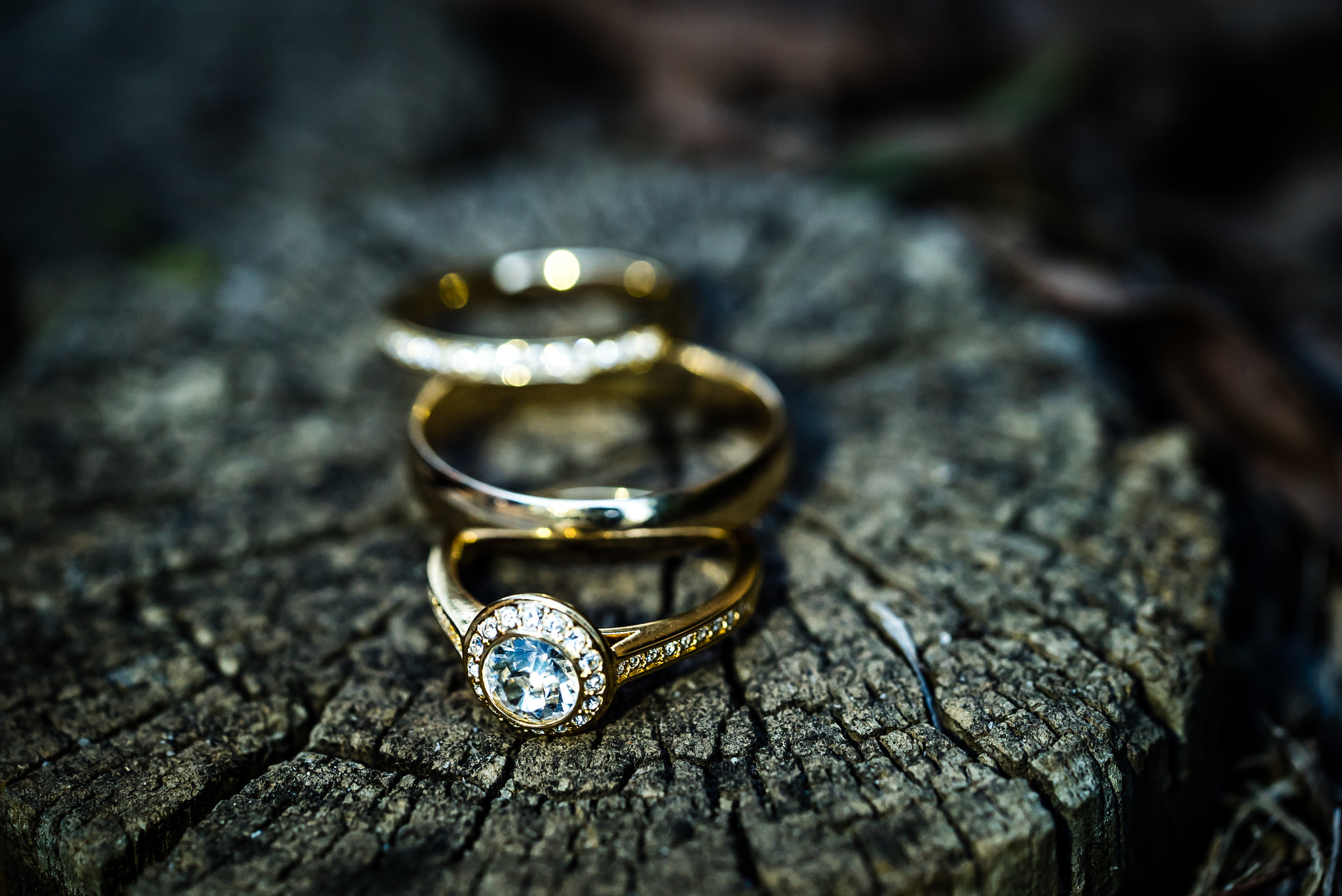 Sony a7S + Sony FE 90mm F2.8 Macro G OSS sample photo. Wedding rings photography