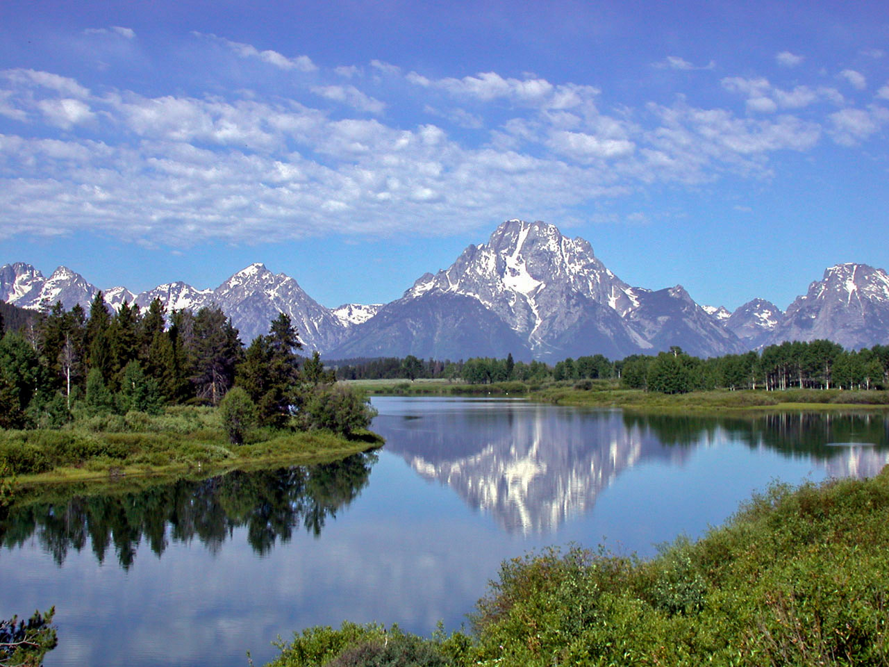 Nikon E995 sample photo. Snake river grand teton photography