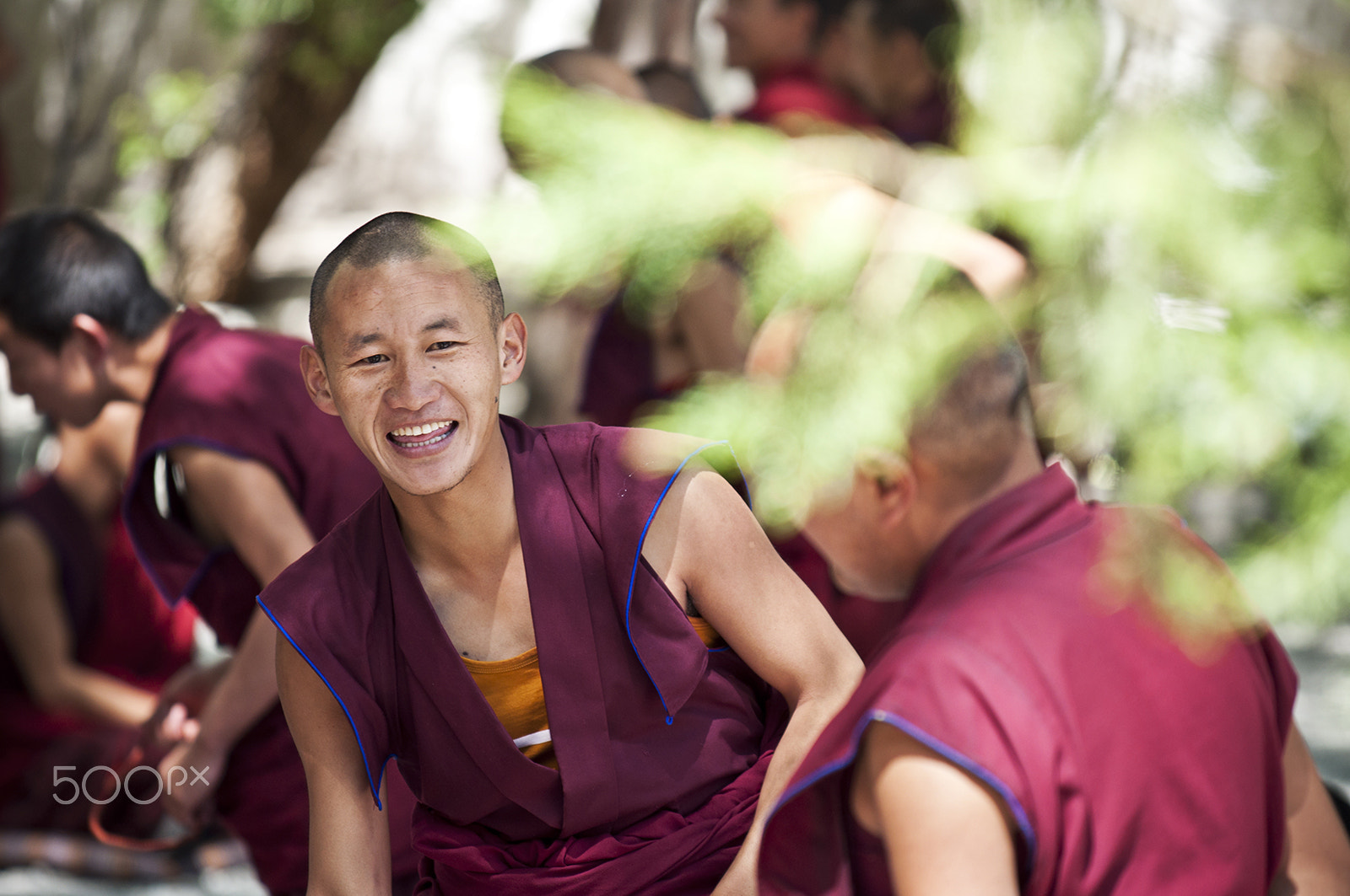 Nikon AF-S Nikkor 70-200mm F4G ED VR sample photo. Tibetan monk photography