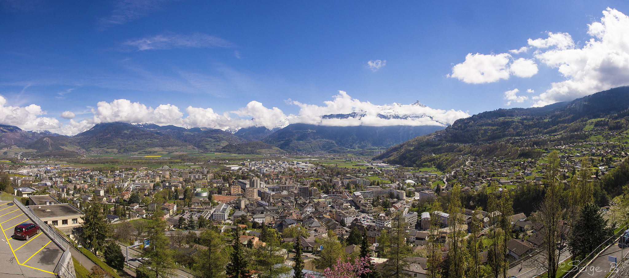 Sony SLT-A65 (SLT-A65V) + 17-50mm F2.8 sample photo. Panorama monthey jour photography