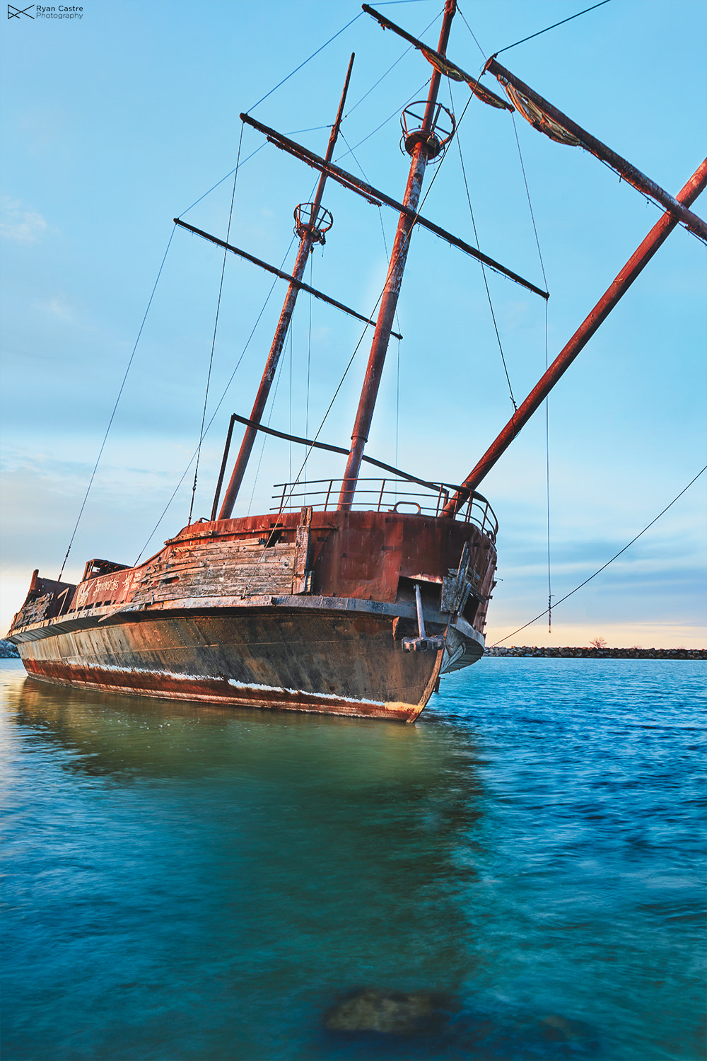 Sony a7R II + 24-105mm F4 G SSM OSS sample photo. La grande hermine shipwreck jordan ontario photography