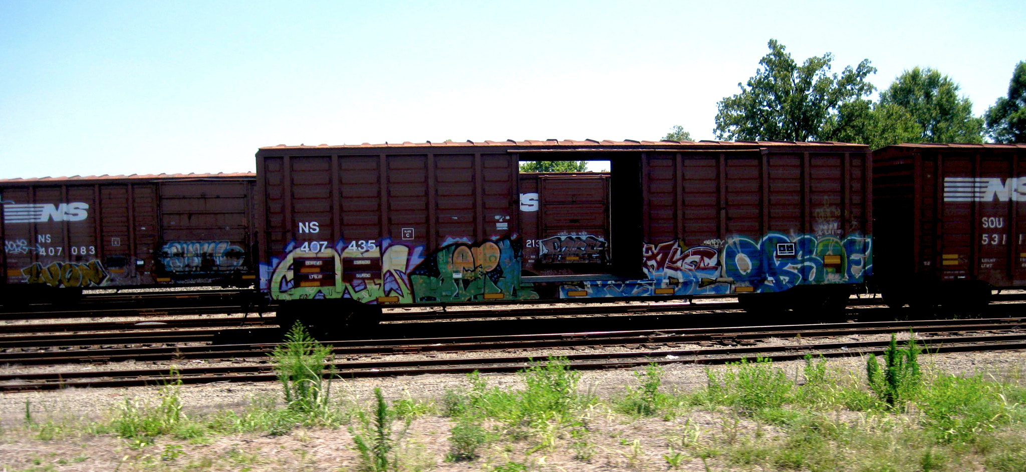 Canon PowerShot A1000 IS sample photo. Colorful boxcar graffiti photography