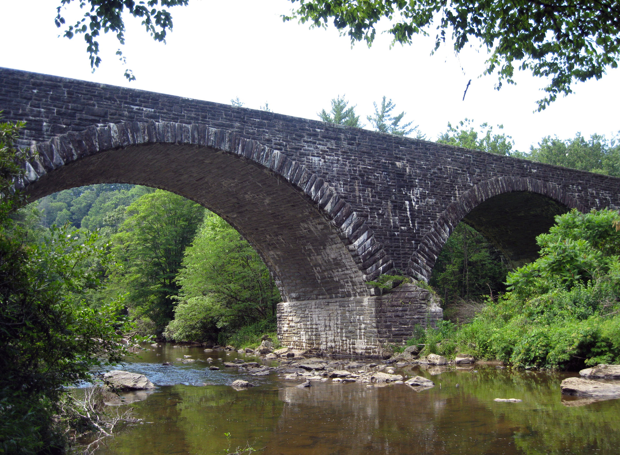 Canon PowerShot A1000 IS sample photo. Blue ridge parkway stone bridge photography