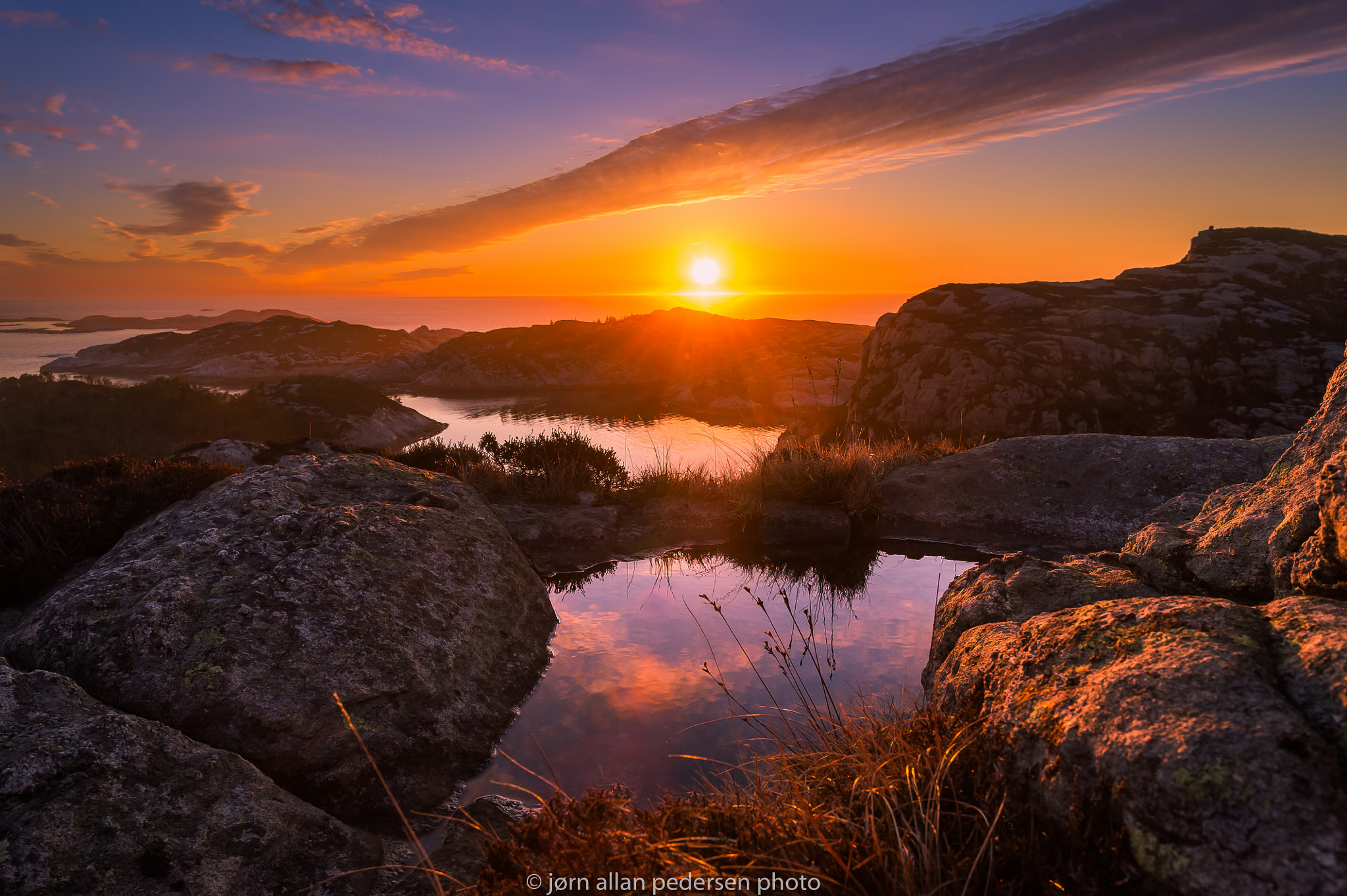Nikon D3S sample photo. Sunset in the north sea photography