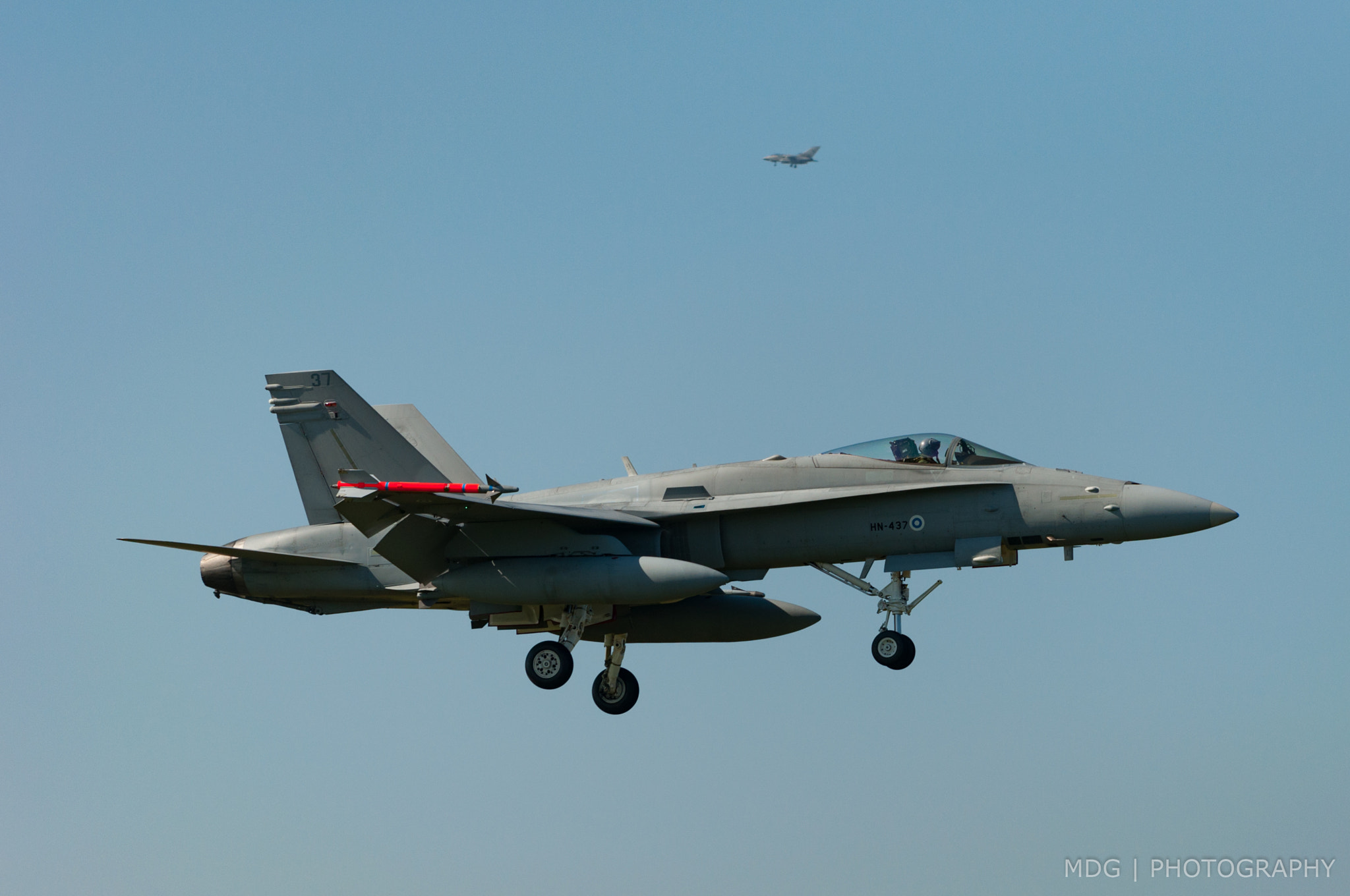 Nikon AF-S Nikkor 70-200mm F4G ED VR sample photo. F-18 hornet (fin) photography