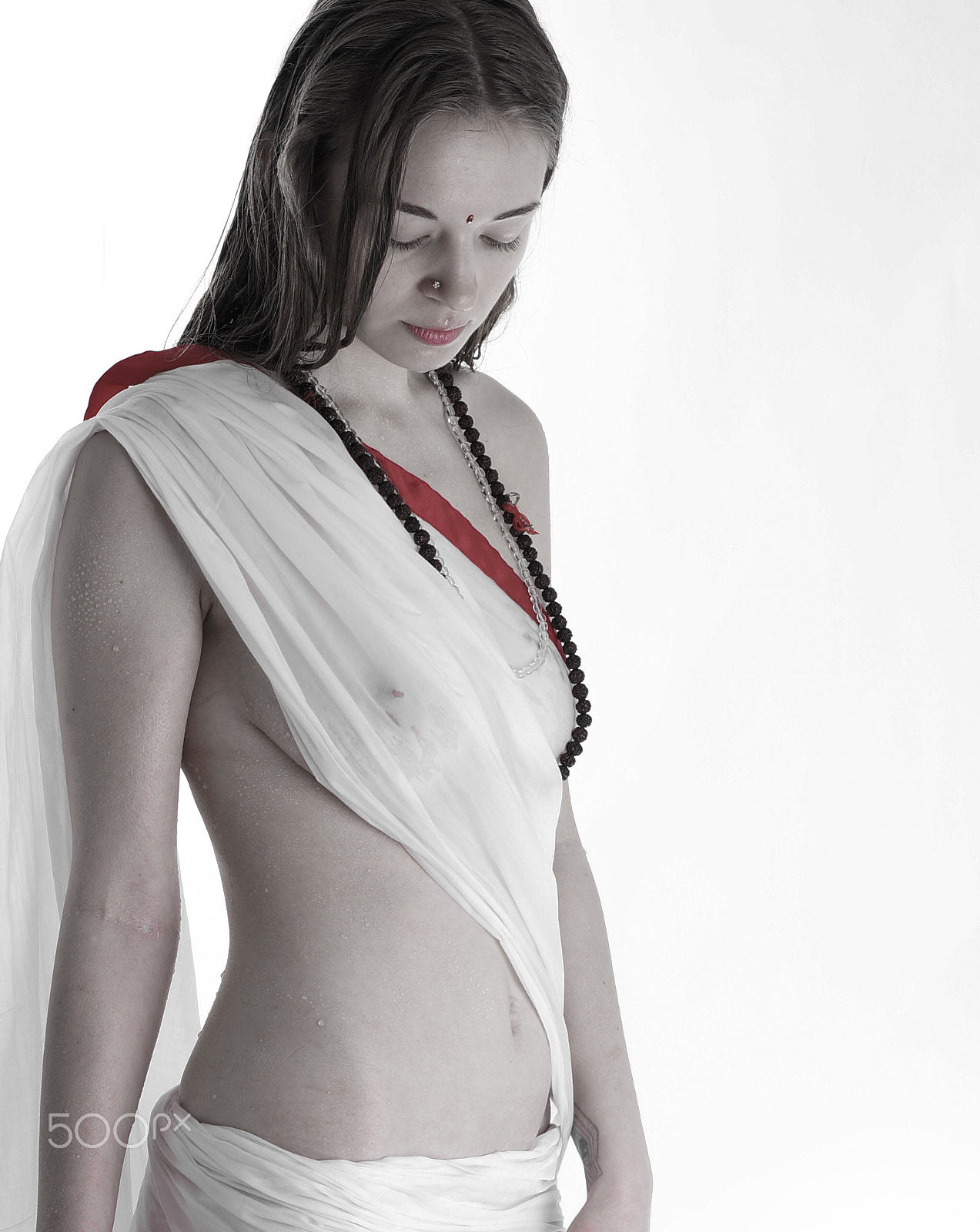 Sony a99 II + Minolta AF 50mm F1.4 [New] sample photo. White saree photography
