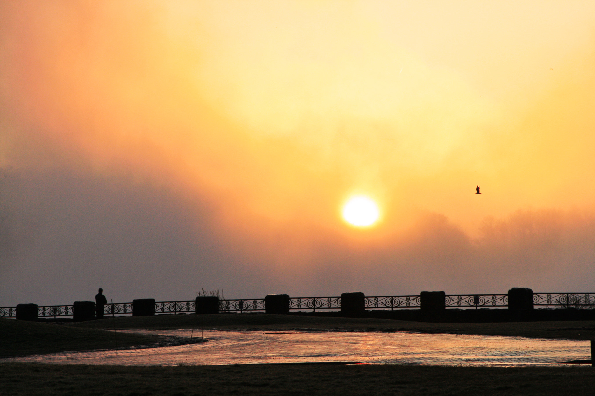 Canon EF 28-105mm f/3.5-4.5 USM sample photo. Sunrise over niagara photography