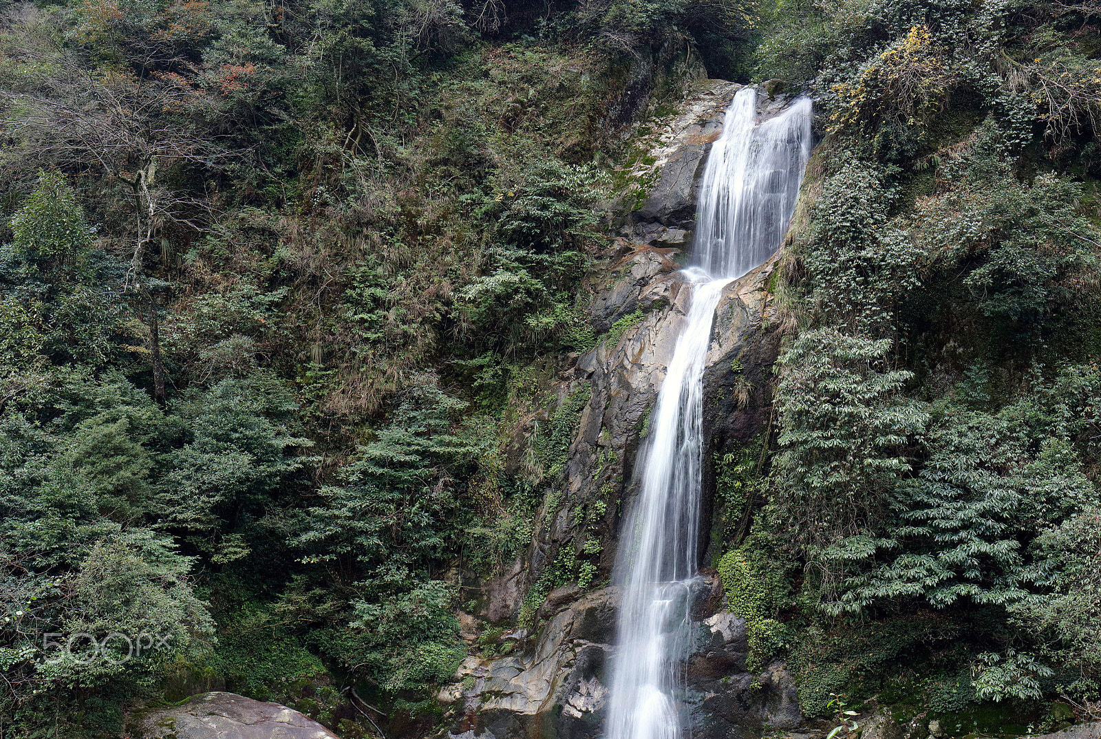Canon EOS 5DS sample photo. Mountain waterfall photography