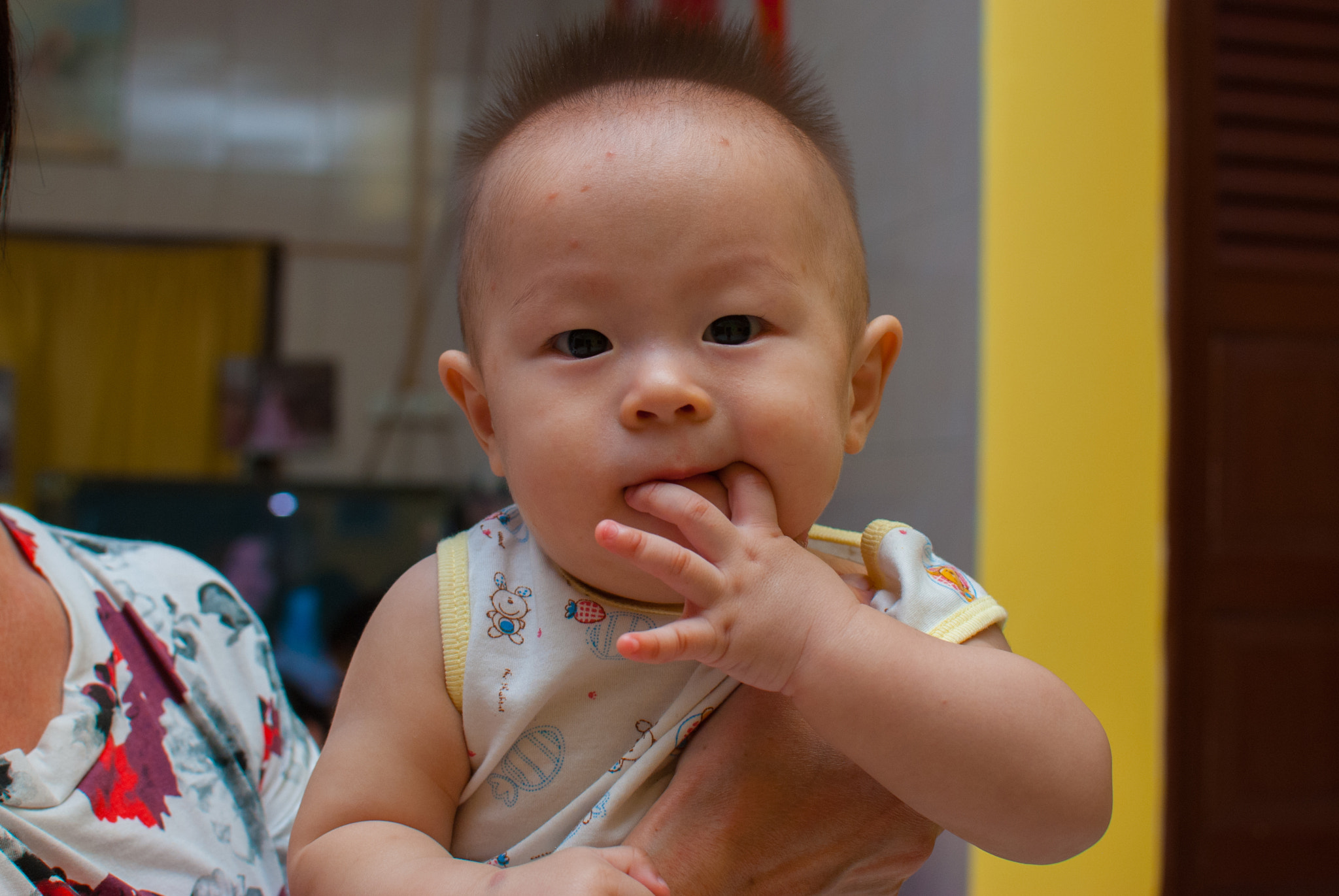 Nikon D40X + Nikon AF-S DX Nikkor 35mm F1.8G sample photo. Baby photography