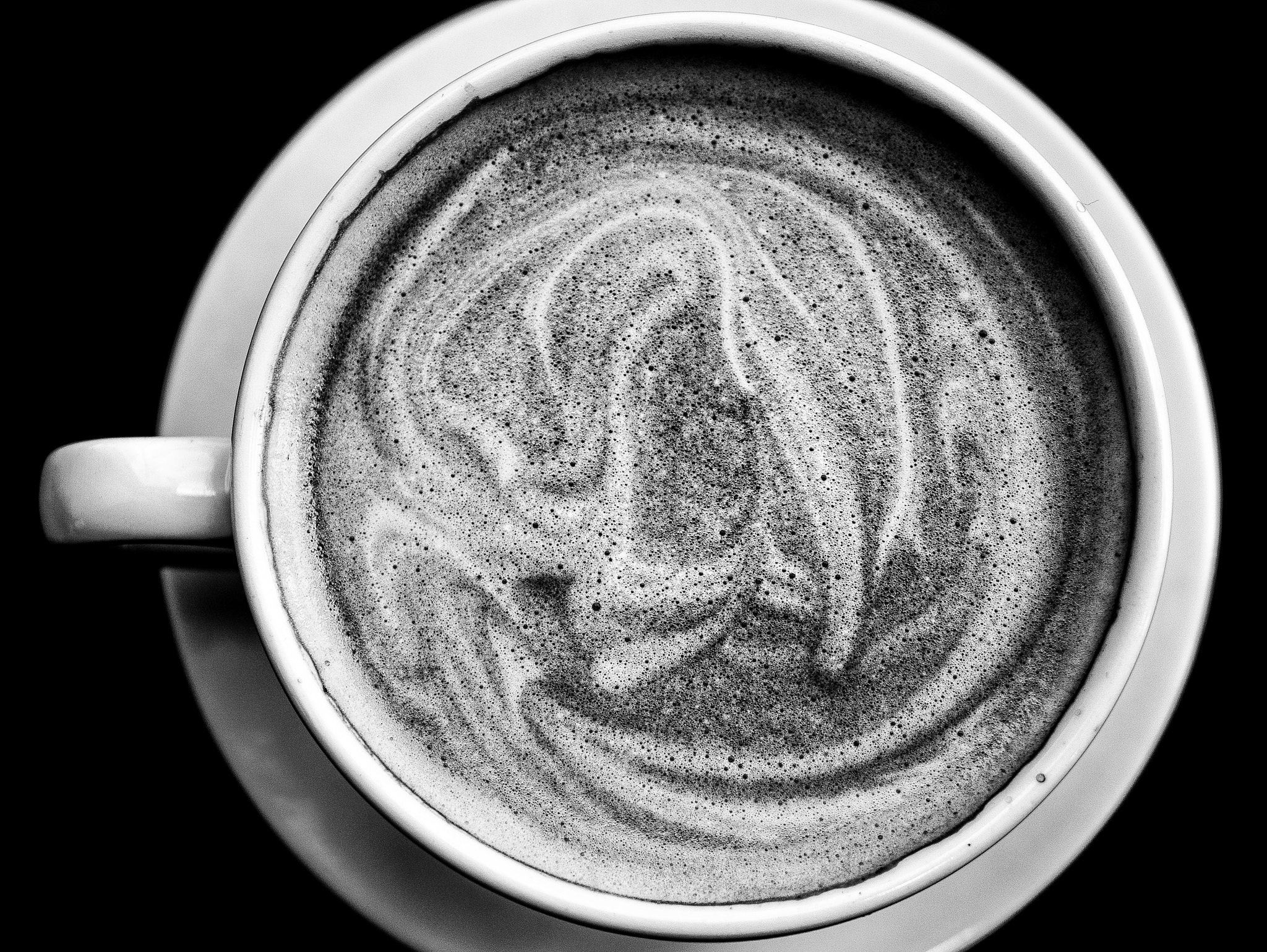 Pentax smc DA 35mm F2.8 Macro Limited sample photo. Flat white latte photography