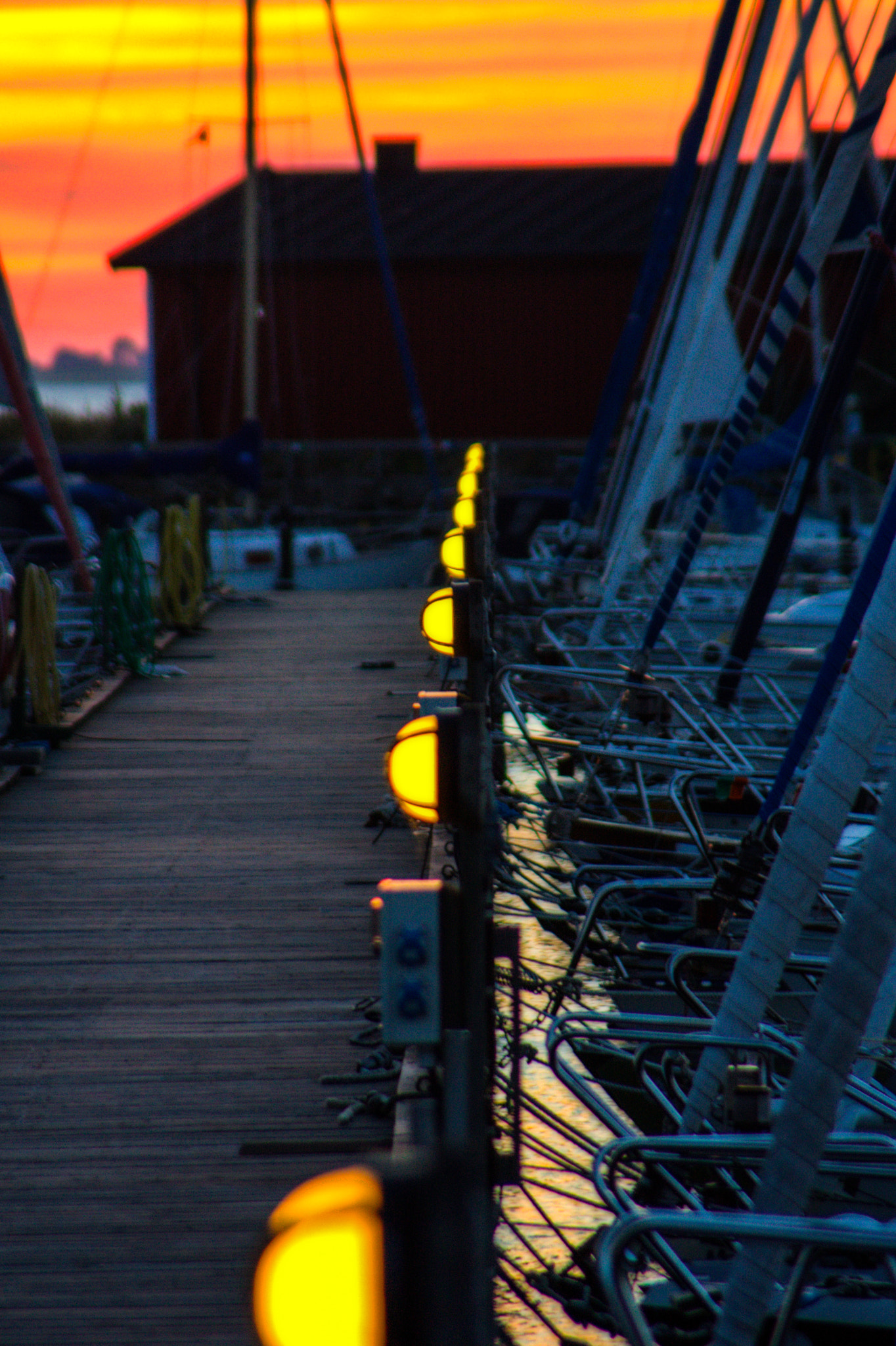 Canon EOS 40D sample photo. Sunset at lomma harbour photography